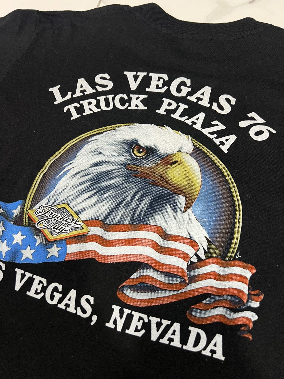 Other Rare 90s 3D Emblem “On The Road Again” Trucker Tee Size L Size US L / EU 52-54 / 3 - 6 Thumbnail