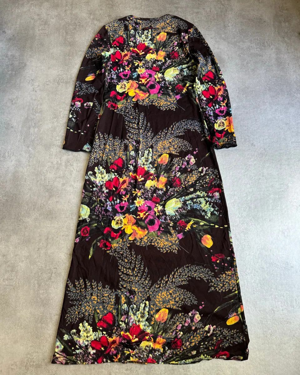Designer × Jean Paul Gaultier × Vintage SS2004 Jean Paul Gaultier Flower Distinct Italian Dress Size S / US 4 / IT 40 - 3 Thumbnail