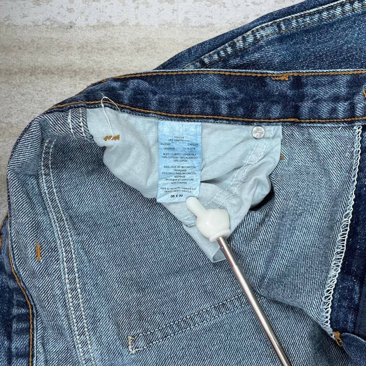 Dickies Vintage Y2K Dickies Jeans 36x30 Relaxed Fit Medium Wash Work Size US 36 / EU 52 - 4 Thumbnail
