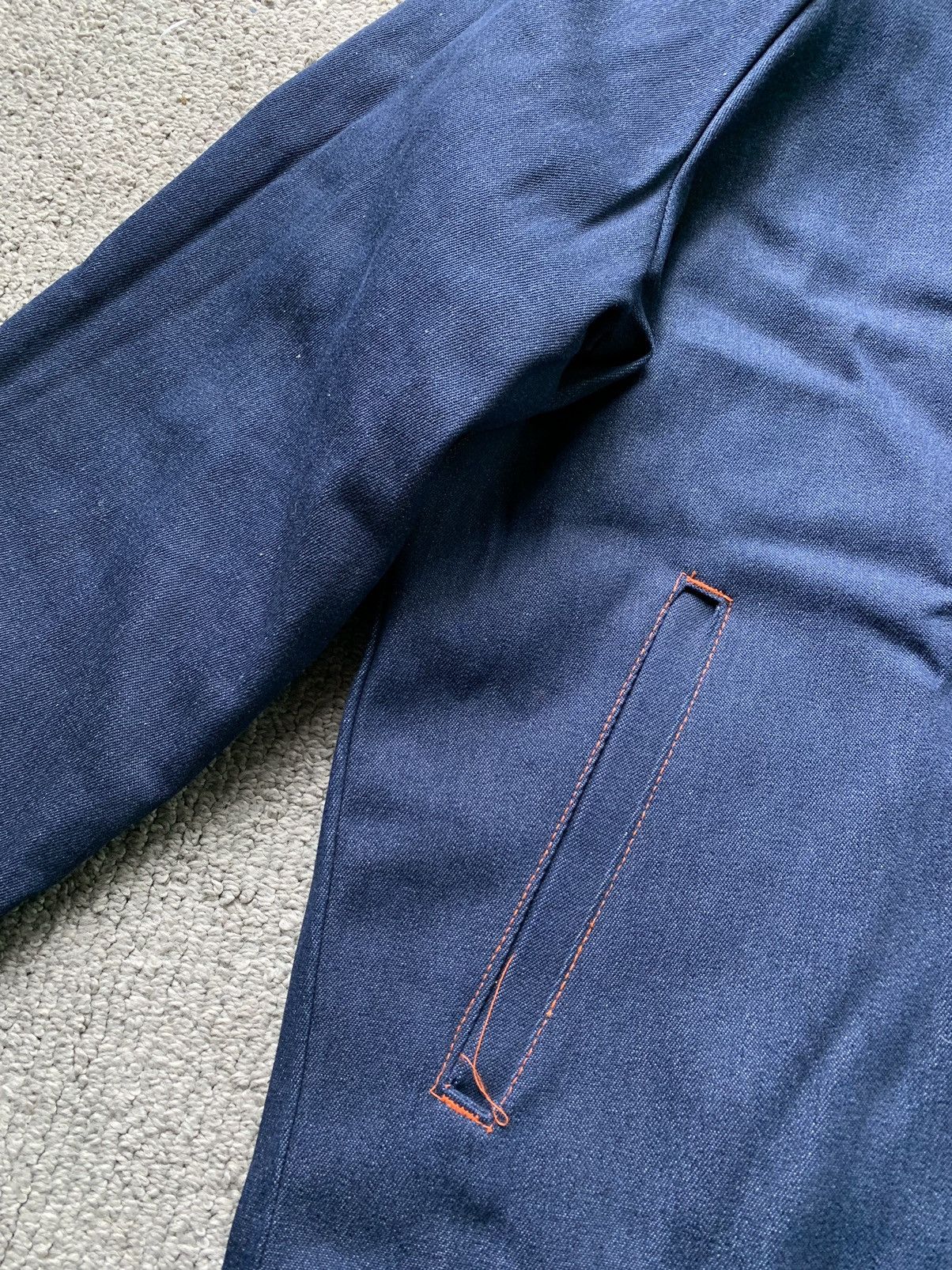 Other × Vintage 90s Prison Issue Work Jacket Vintage Jail Denim Detroit Coat Size US L / EU 52-54 / 3 - 7 Thumbnail