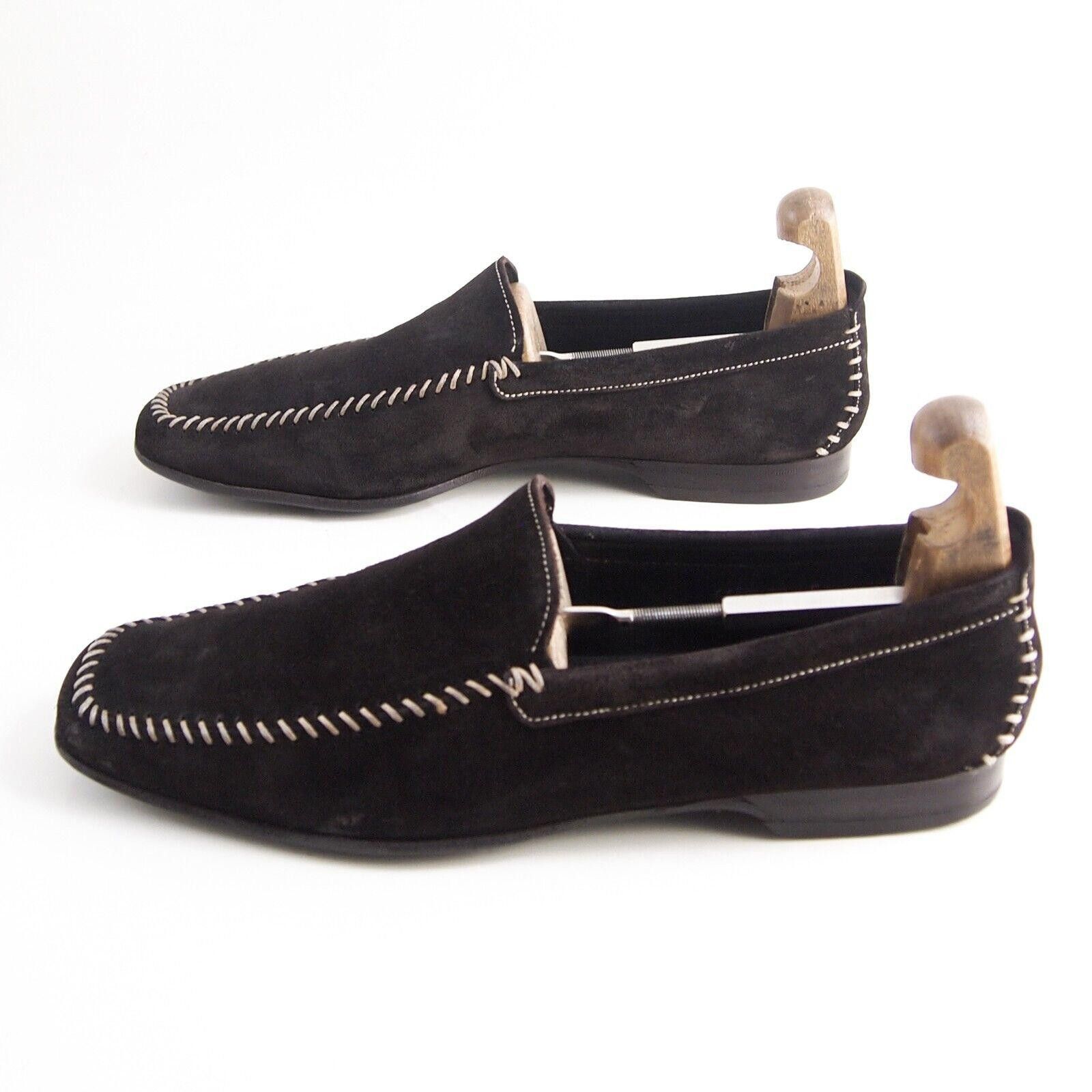 Santoni Santoni Loafers Brown Suede Mens EU 43.5 US 10.5 F Size US 10.5 / EU 43-44 - 2 Thumbnail