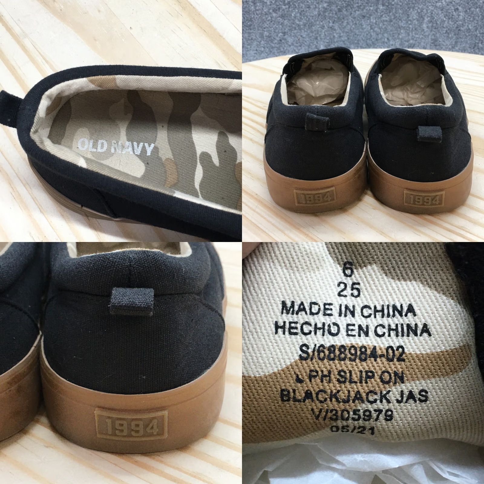 Old Navy Old Navy Shoes Womens 6 Slip-On Sneakers Black Comfort Casual Low Top Shoes Womens 6 Slip-On Black Canvas Casual Walking Footwear Women Size M / US 6-8 / IT 42-44 - 8 Thumbnail