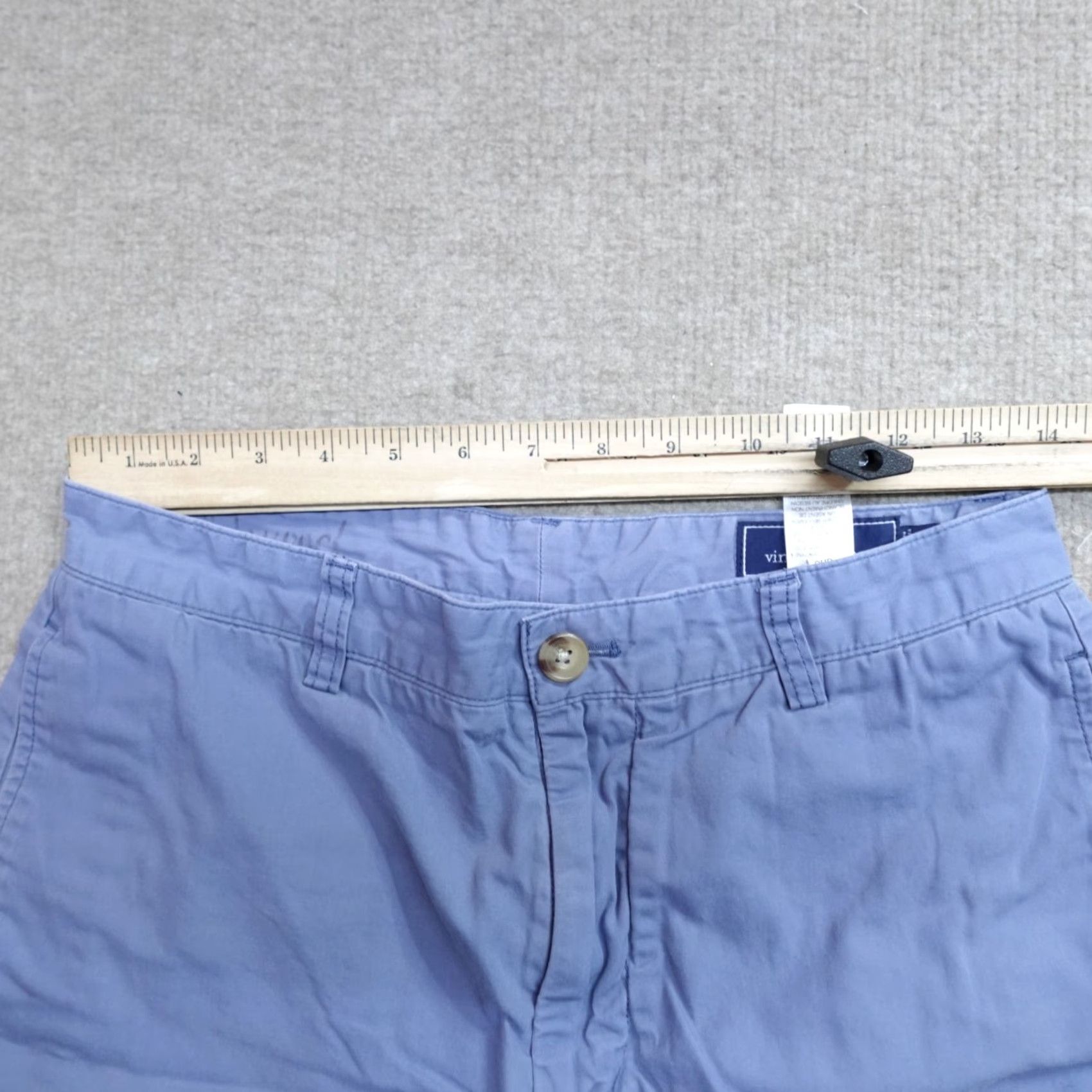 Vineyard Vines Vineyard Vines Shorts 30 Blue Solid Club Preppy Men Chino Cotton Flat Front Regular Zip начала Size US 30 / EU 46 - 6 Thumbnail