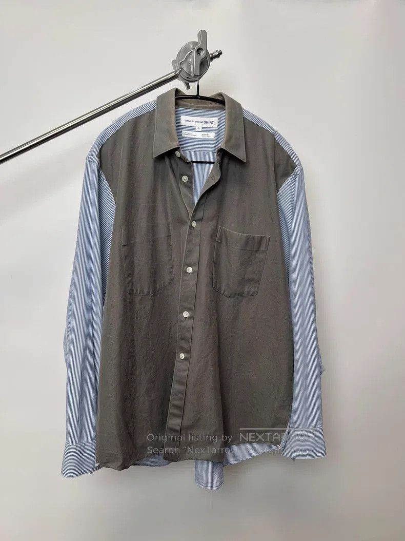 Comme des Garcons Comme des Garcons Military Cloth Patchwork Oversized Shirt Size US S / EU 44-46 / 1 - 2 Thumbnail