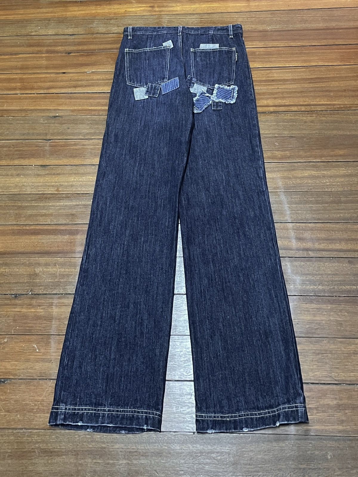 14th Addiction × Japanese Brand × Le Grande Bleu (L.G.B.) Rare Design Vintage Brand Drug store Patchwork Jeans 2000s Size US 31 - 2 Thumbnail