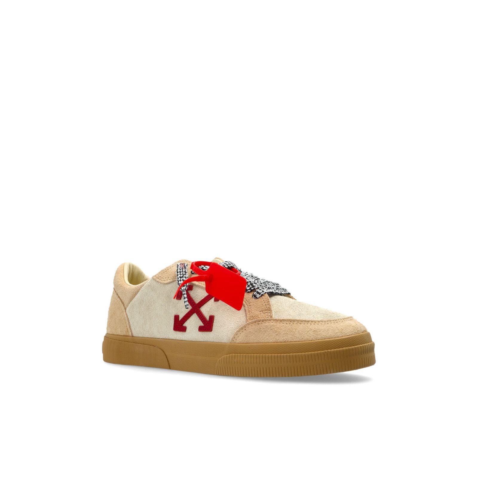 Off-White OFF-WHITE Vulc Low Beige Leather Sneakers New & Authentic (M Size US 13 / EU 46 - 2 Thumbnail
