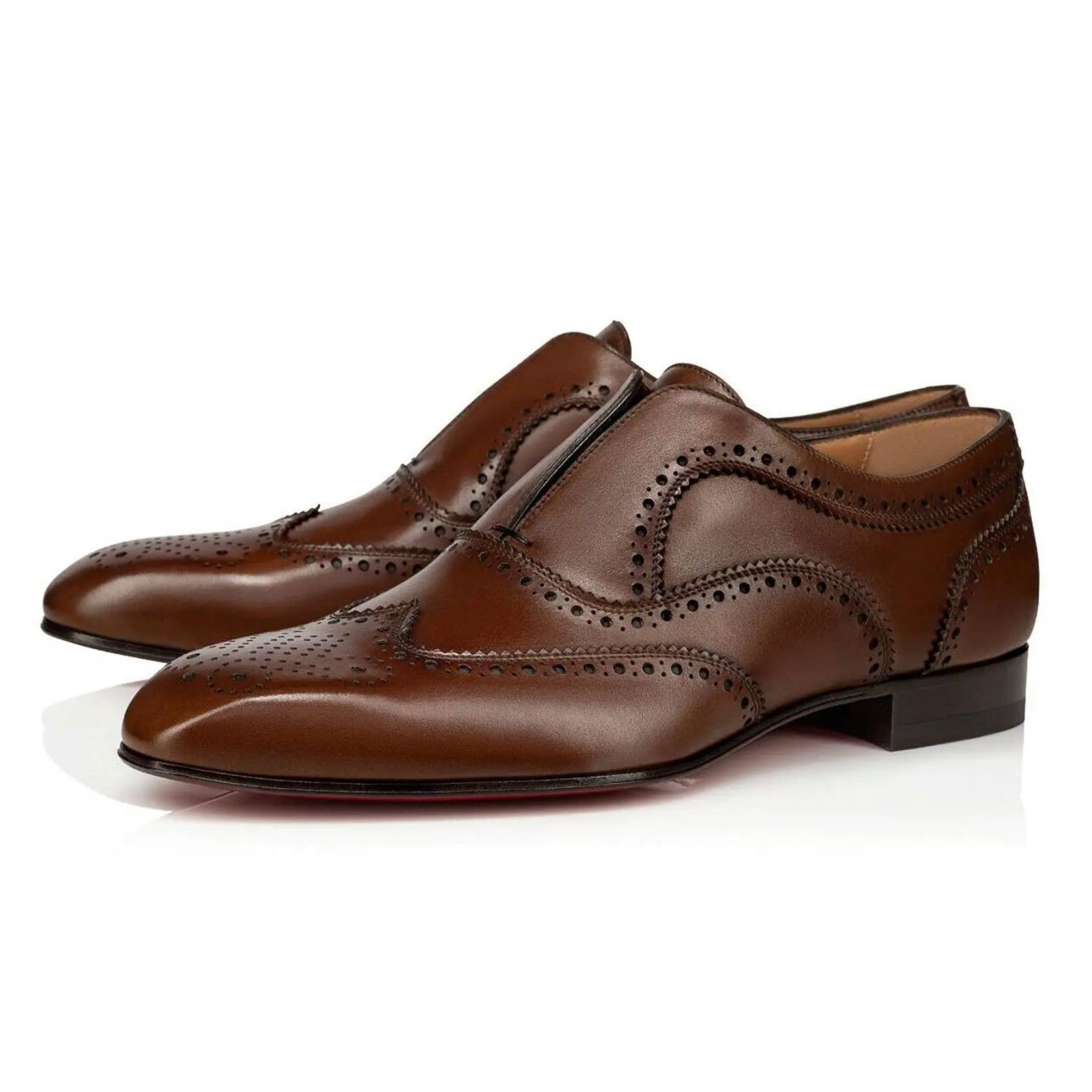 Christian Louboutin Christian Louboutin Havane Brown Leather Dress Loafer 40 7 Size US 7 / EU 40 - 1 Thumbnail