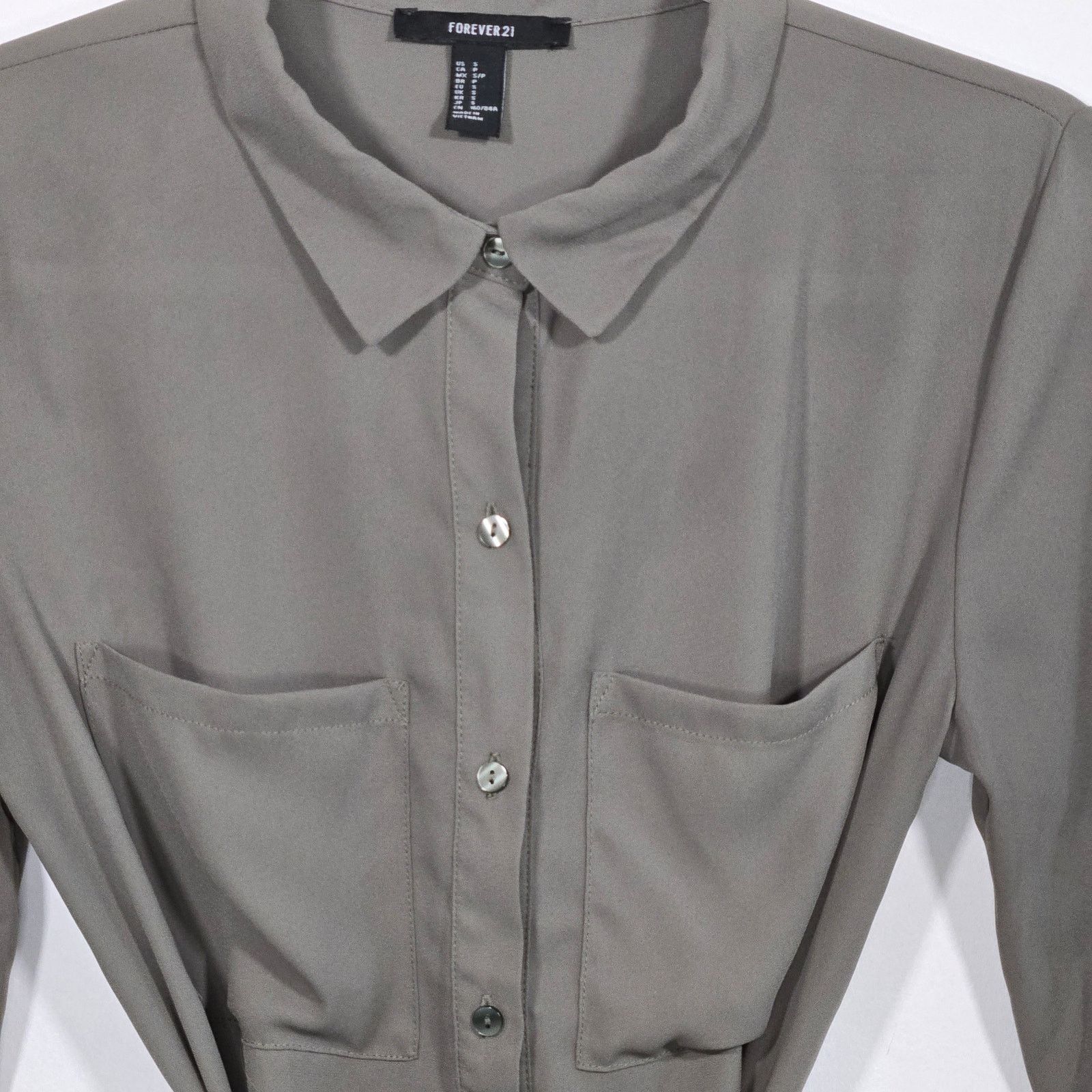 Forever 21 Forever 21 Women's Shirt Dress With Tie. Size Small. Size S / US 4 / IT 40 - 4 Thumbnail