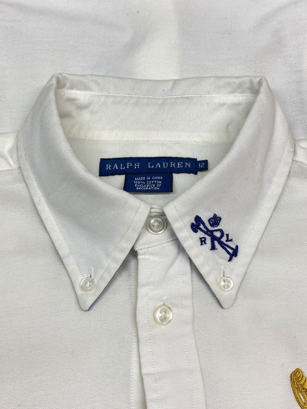 Polo Ralph Lauren VTG Ralph Lauren Bleecker Big Double Pony Crest Shirt Size XL / US 12-14 / IT 48-50 - 13 Thumbnail
