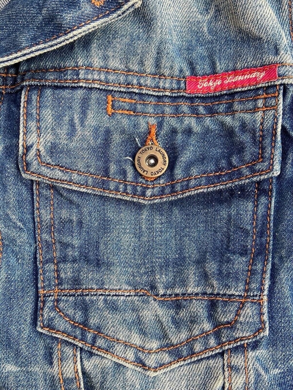 Other Blue Men's Acid Wash Denim Jacket Size Small Button Up Size US S / EU 44-46 / 1 - 3 Thumbnail
