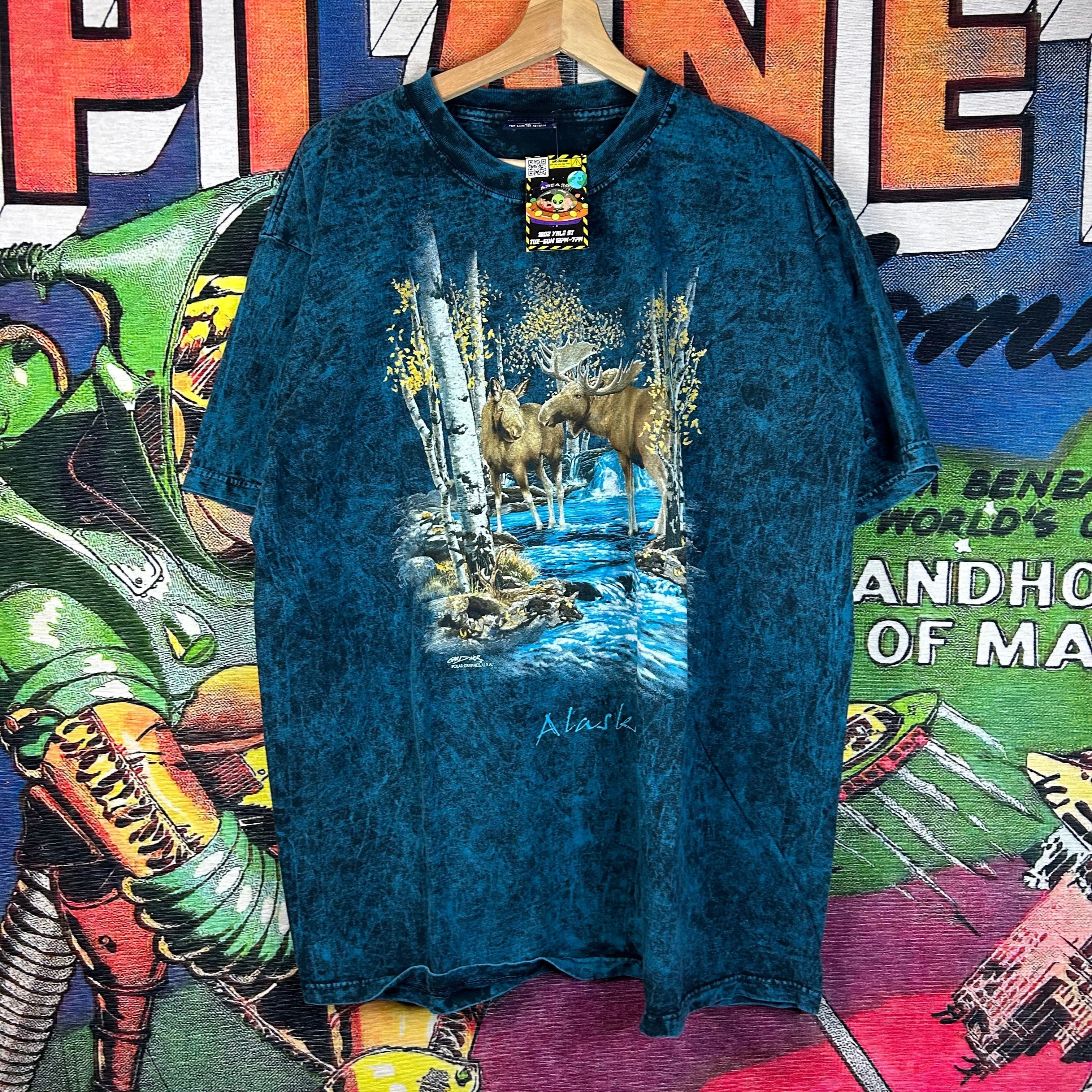 Vintage Y2K Elk Tie Dye Tee Size XL Size US XL / EU 56 / 4 - 1 Thumbnail