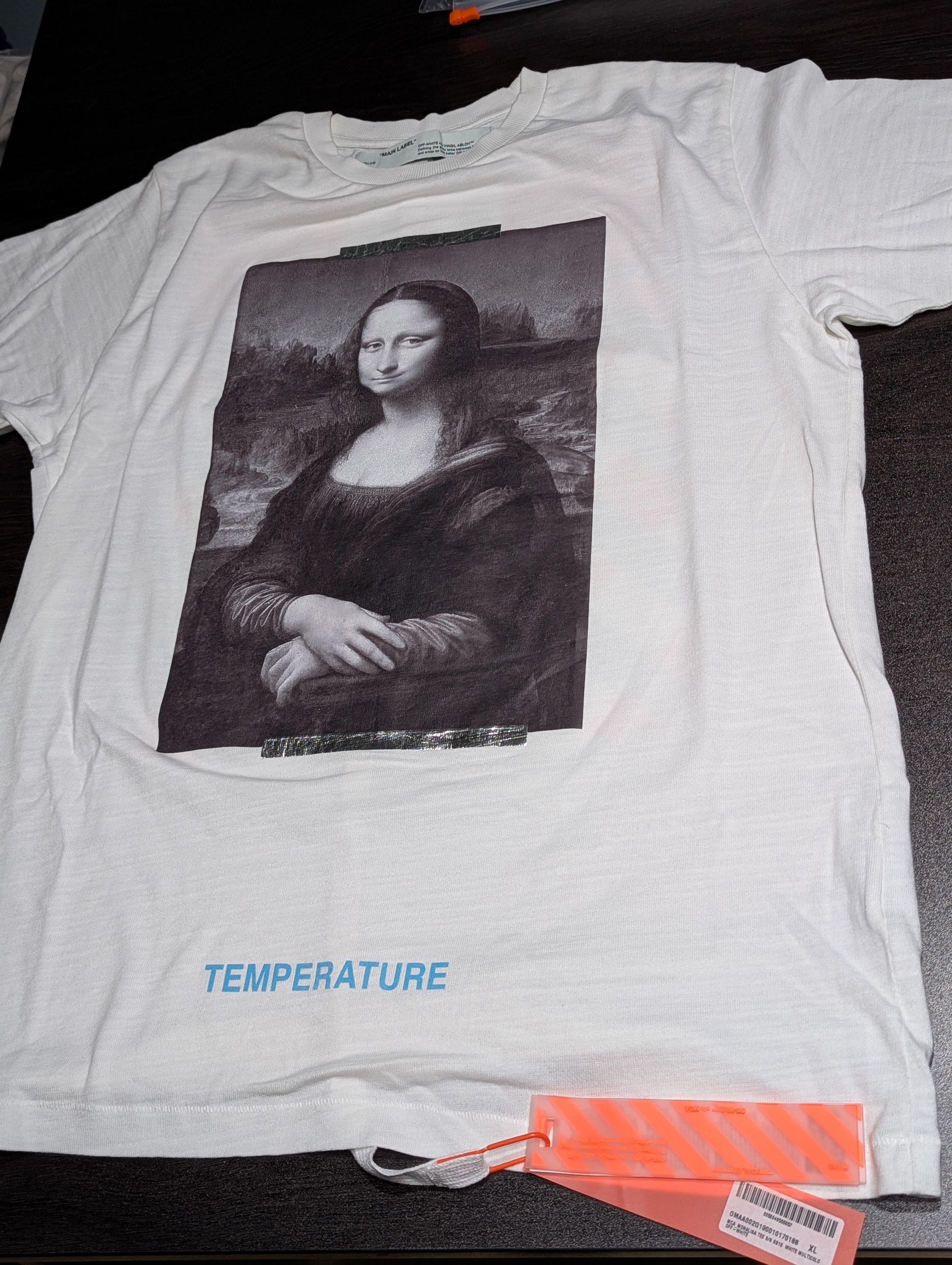 Off-White Virgil Abloh MCA Figures of Speech OFF-WHITE Mona Lisa Tee Size US XL / EU 56 / 4 - 2 Thumbnail