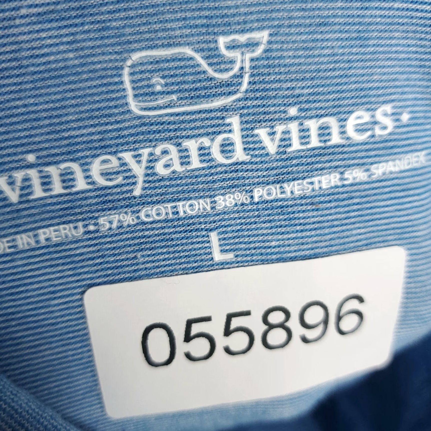 Vineyard Vines VINEYARD VINES Polo Shirt Men Large Blue Whale Casual Short Sleeve Cotton Classic Preppy Size US L / EU 52-54 / 3 - 7 Thumbnail