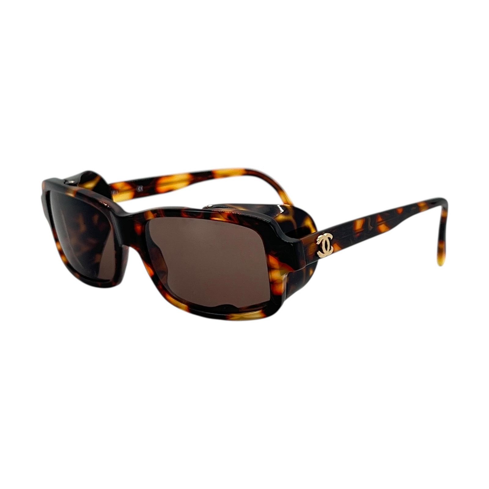 Chanel Chanel Tortoise Shell Blinder Sunglasses Size ONE SIZE - 1 Thumbnail