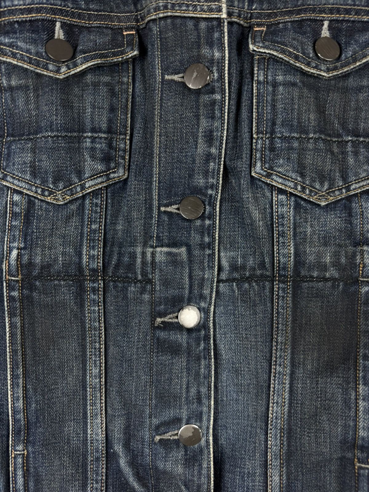 Allsaints × Japanese Brand Allsaints Ladies Easy Trucker Selvedge Denim Gilet Vest Size M / US 6-8 / IT 42-44 - 9 Thumbnail