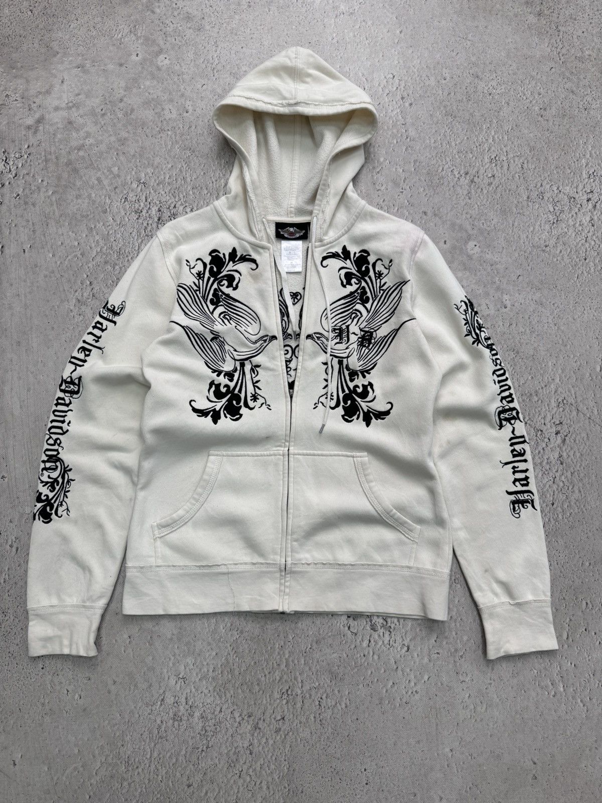 Harley Davidson × Hysteric Glamour × If Six Was Nine 2000s Japanese Punk Grunge Fur HODED Jacket opium style Size M / US 6-8 / IT 42-44 - 1 Thumbnail