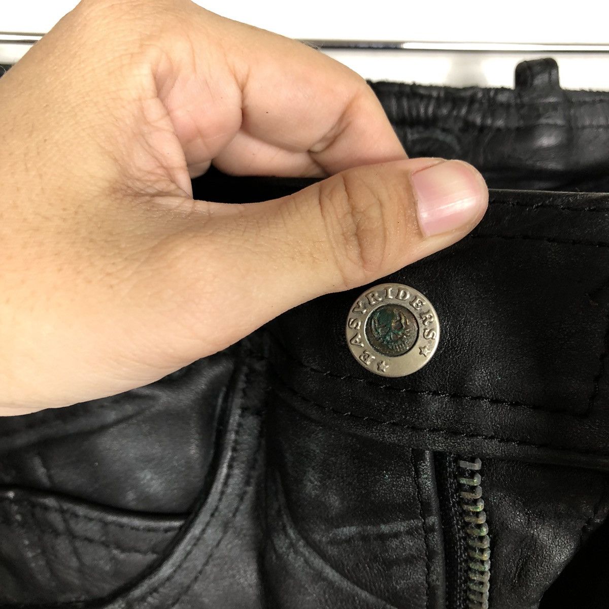 Genuine Leather Rare Bondage Riot Riot Genuine Leather Pants Easy Rider Usa Size US 28 / EU 44 - 10 Thumbnail
