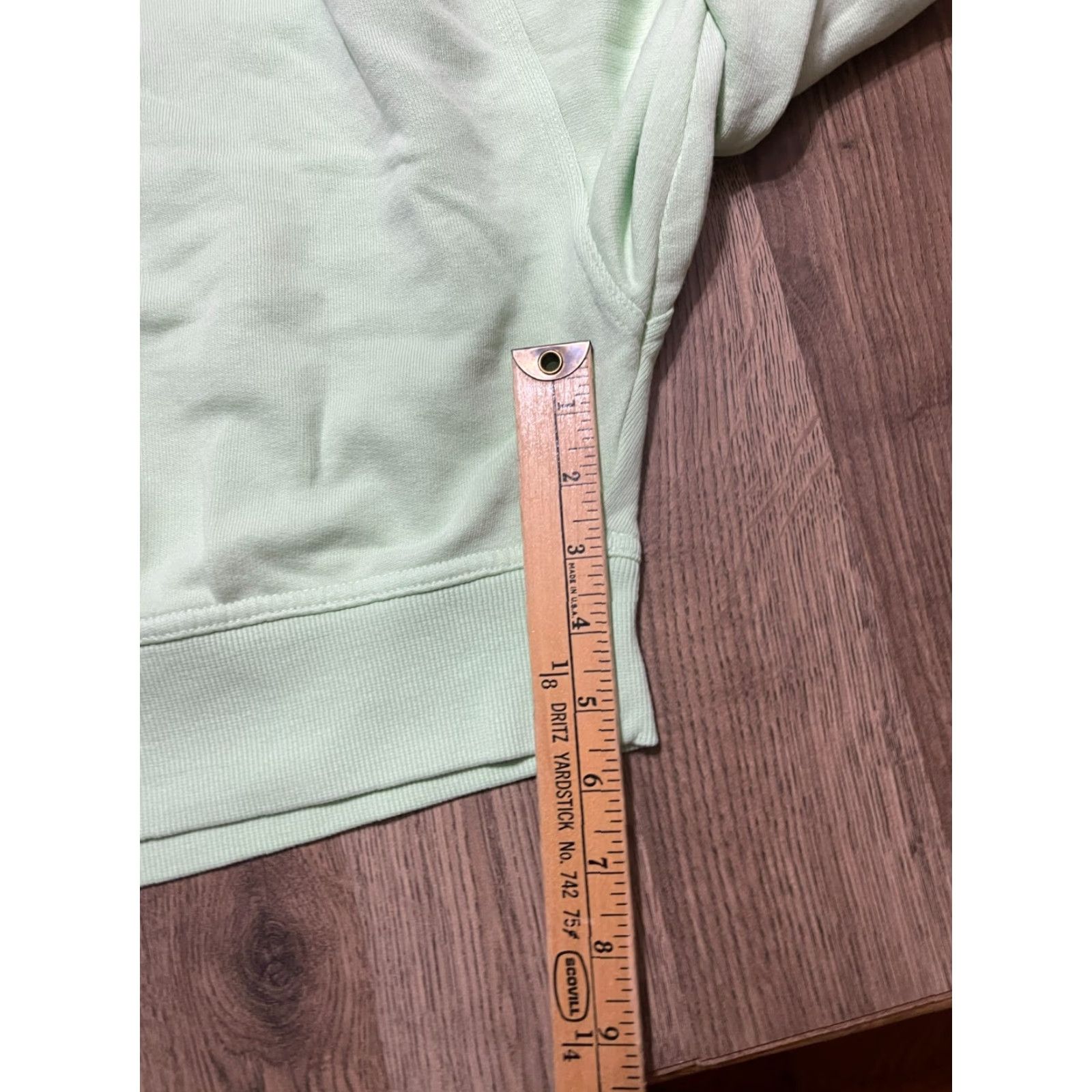 Vintage Aerie Sweater Women's Size XL Green Crop Top 1/4 Buttons Up Pullover Size XL / US 12-14 / IT 48-50 - 6 Thumbnail