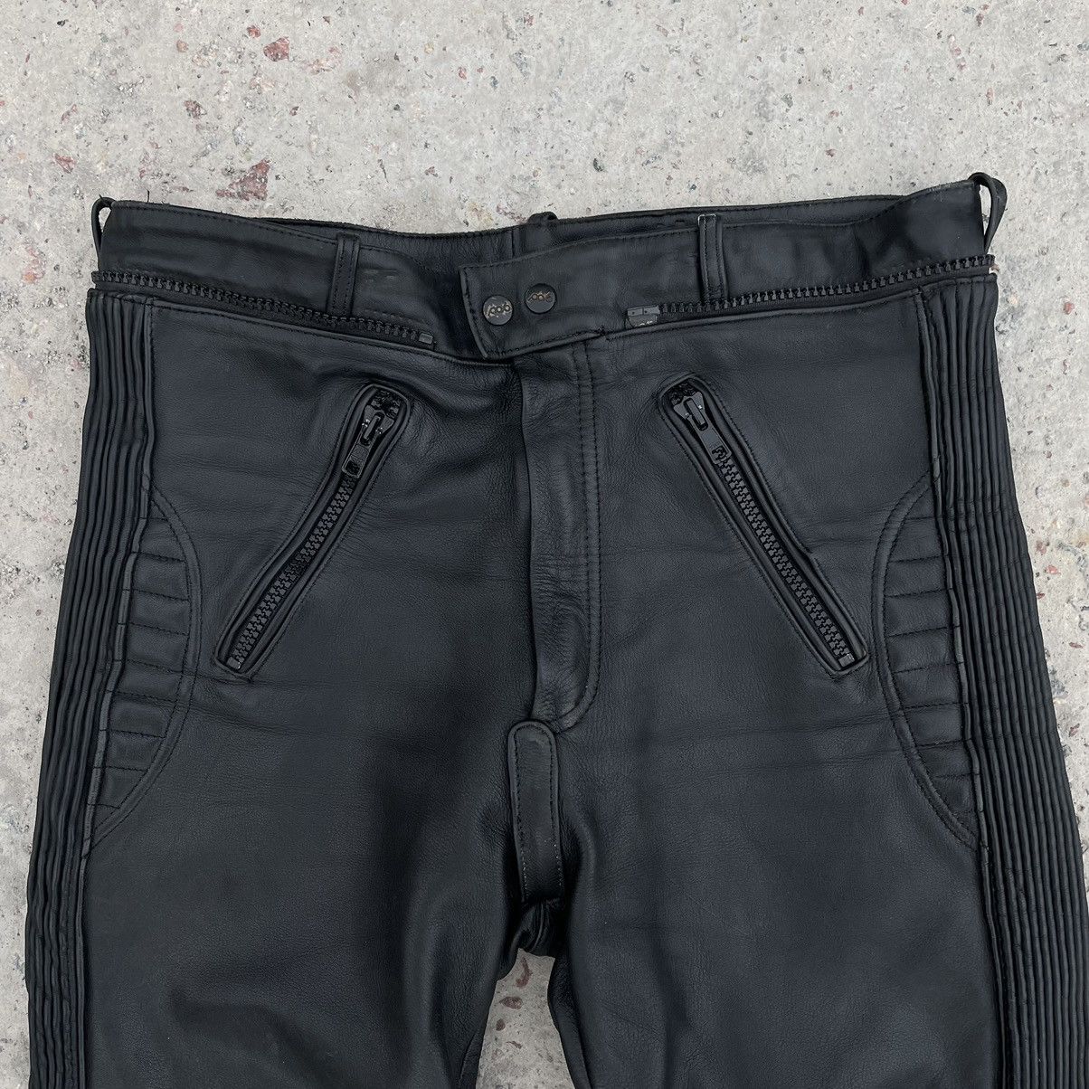 Vintage Vintage Moto Leather Pants Polo 54 Size 90s Y2K USA Size US 33 - 4 Thumbnail