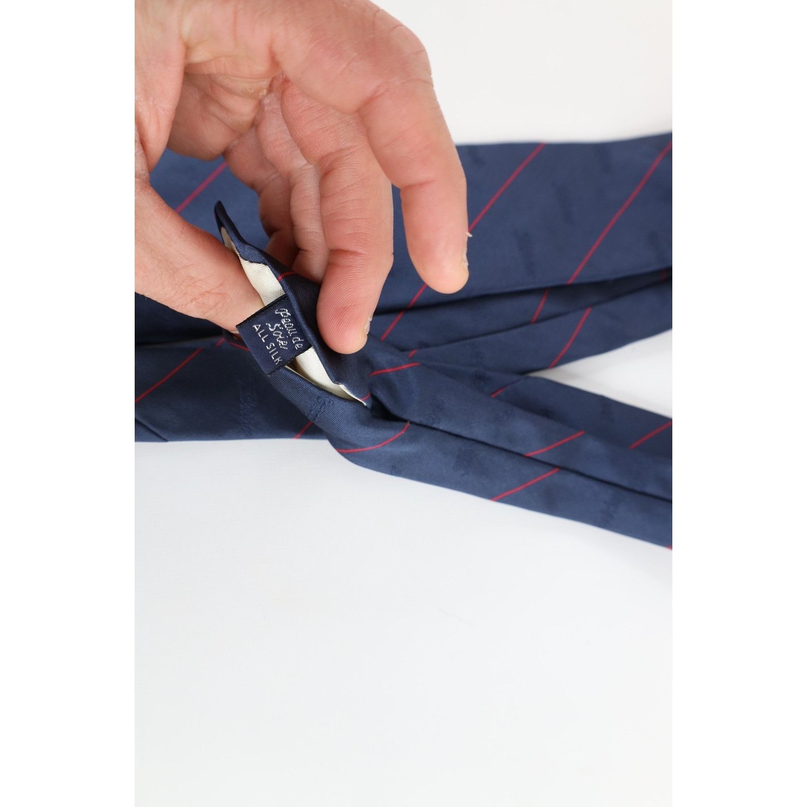 Vintage Vintage 90s Pro Tour FootJoy Titleist Striped Silk Neck Tie Size ONE SIZE - 4 Thumbnail