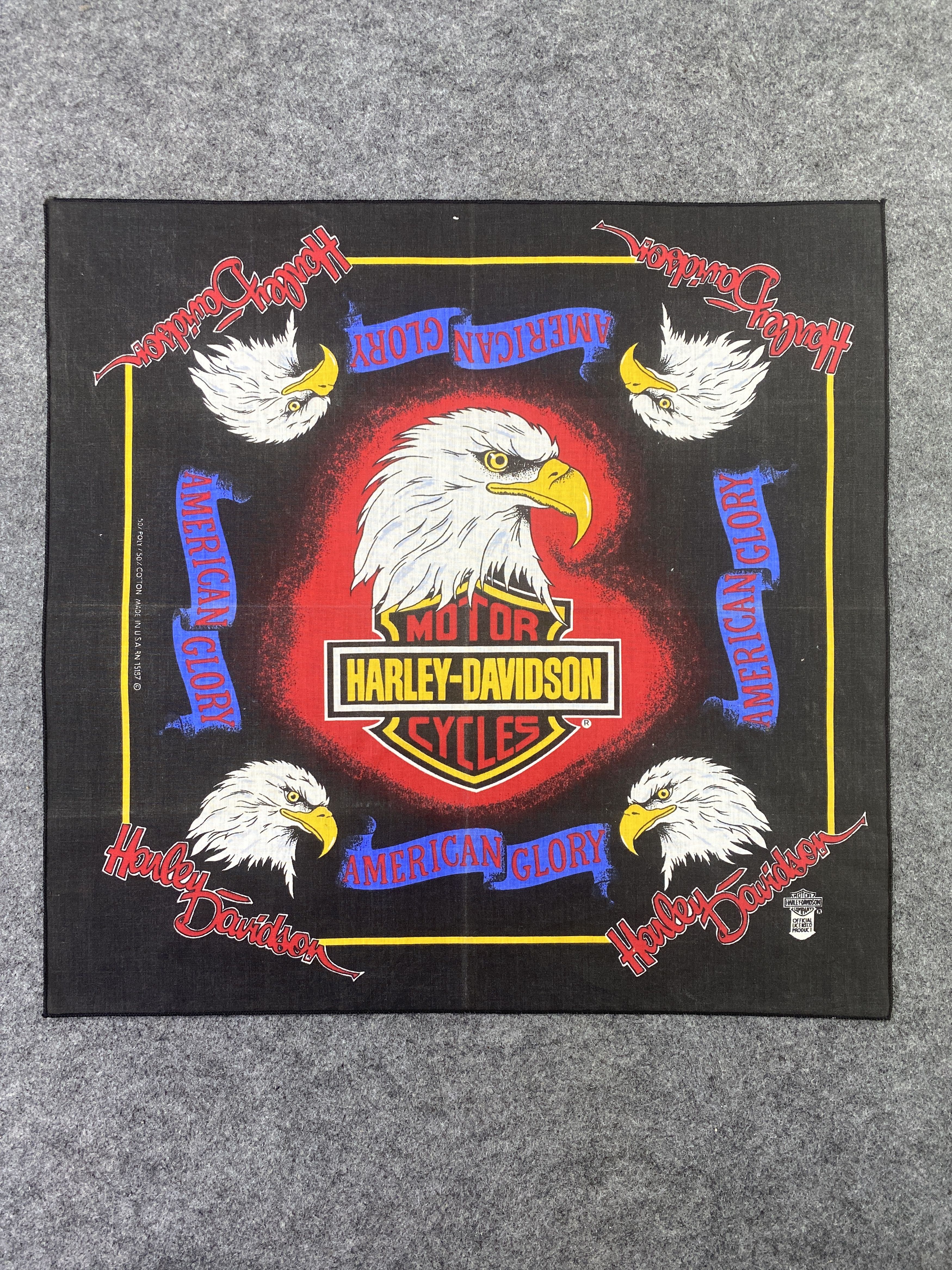 Harley Davidson × Vintage Vintage Harley Davidson Bandana -B150 Size ONE SIZE - 3 Thumbnail