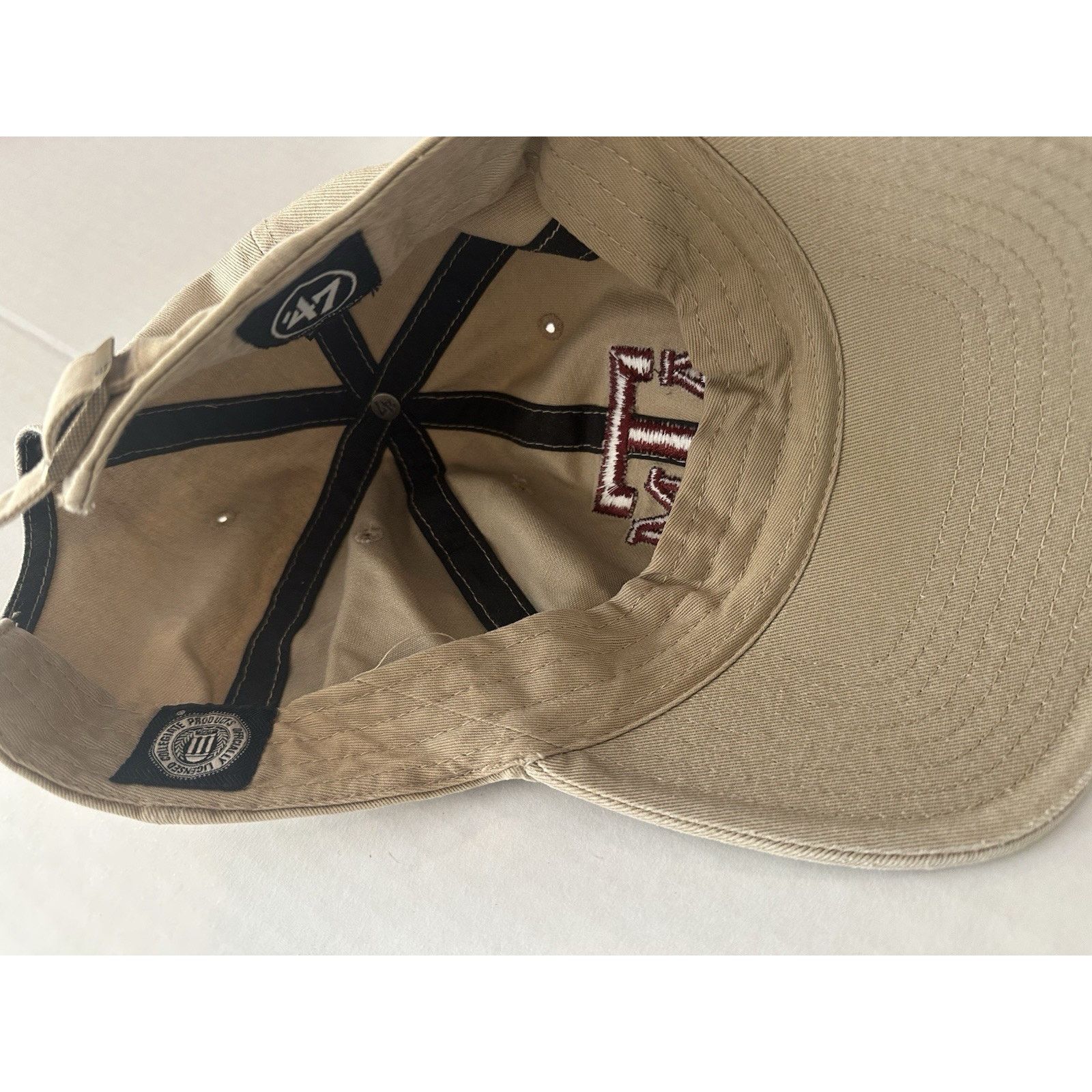 47 Brand 47 Brand Texas A&M Aggies Cap Hat Khaki OSFM Embroidered Size ONE SIZE - 14 Thumbnail