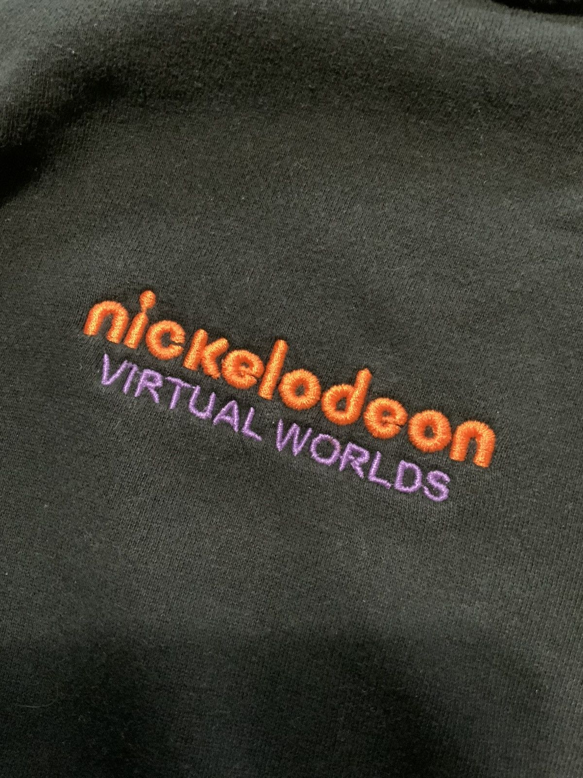 Nickelodeon Nickelodeon Virtual Worlds Embroidered Y2K Black Zip Hoodie Size US M / EU 48-50 / 2 - 1 Thumbnail