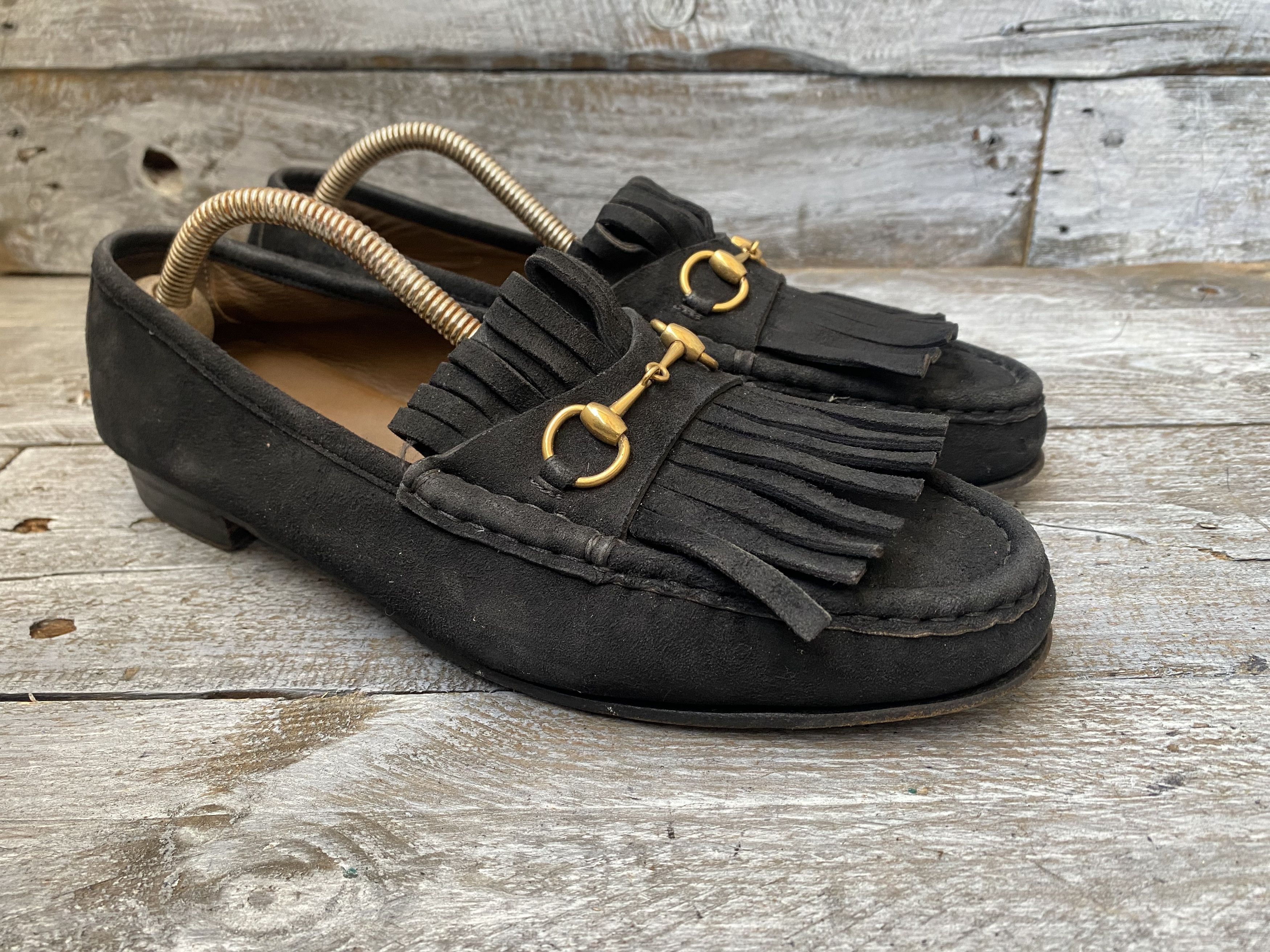 Designer × Gucci Gucci horsebit suede leather loafers sz 40 Size US 9.5 / IT 39.5 - 11 Thumbnail