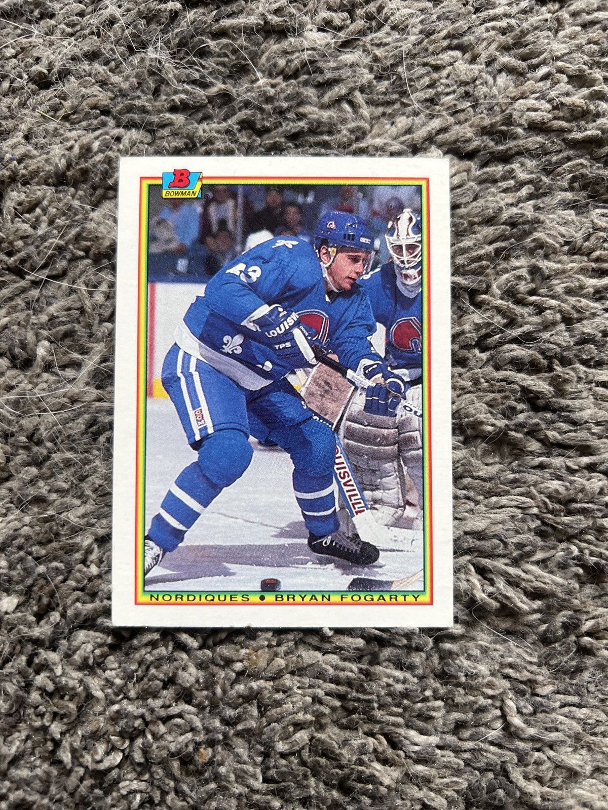 NHL 1990 Bowman #173 Bryan Fogarty Card Size ONE SIZE - 1 Thumbnail