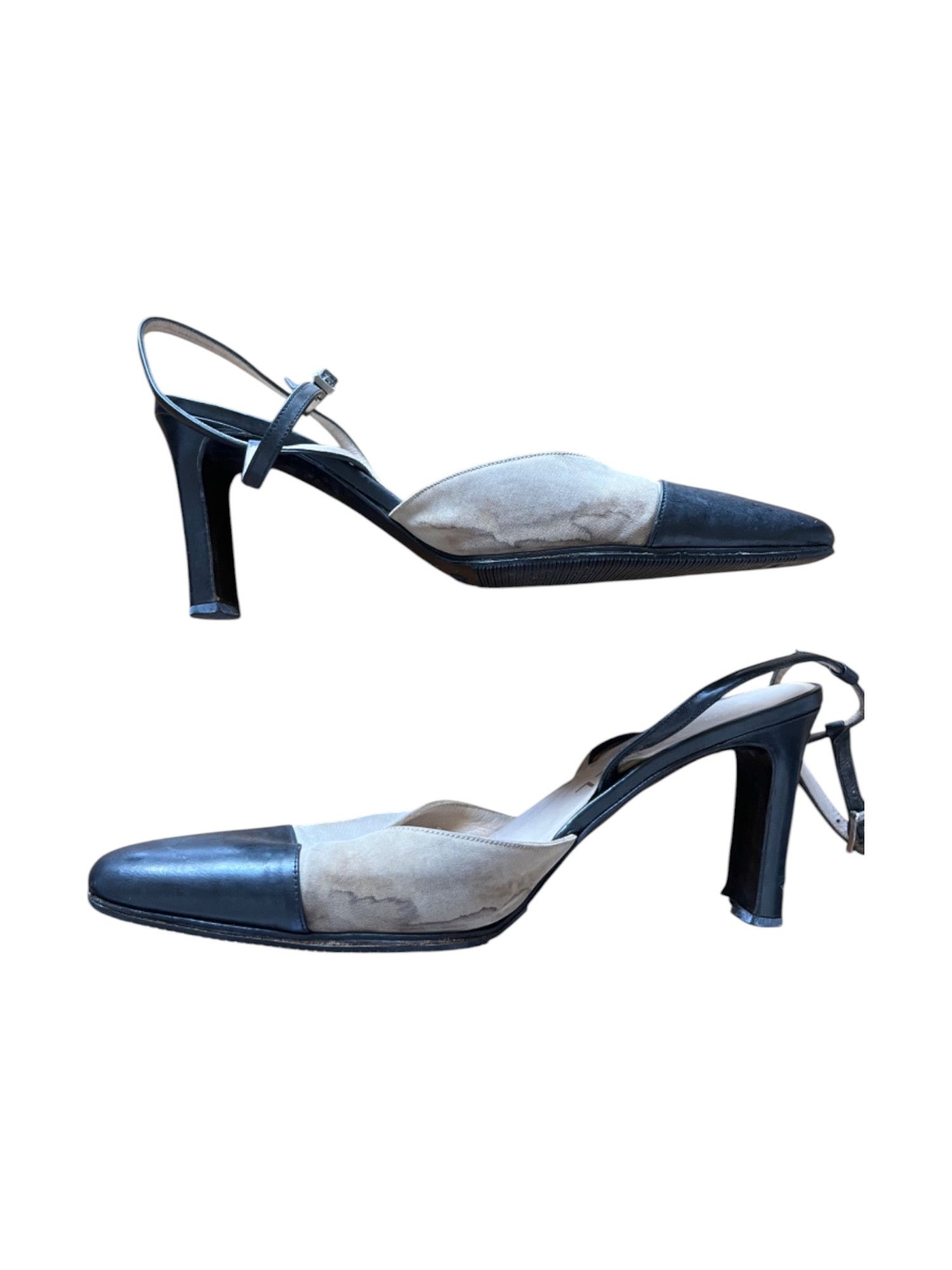 Chanel Chanel pumps black and beige heels Size US 5 / IT 35 - 2 Thumbnail
