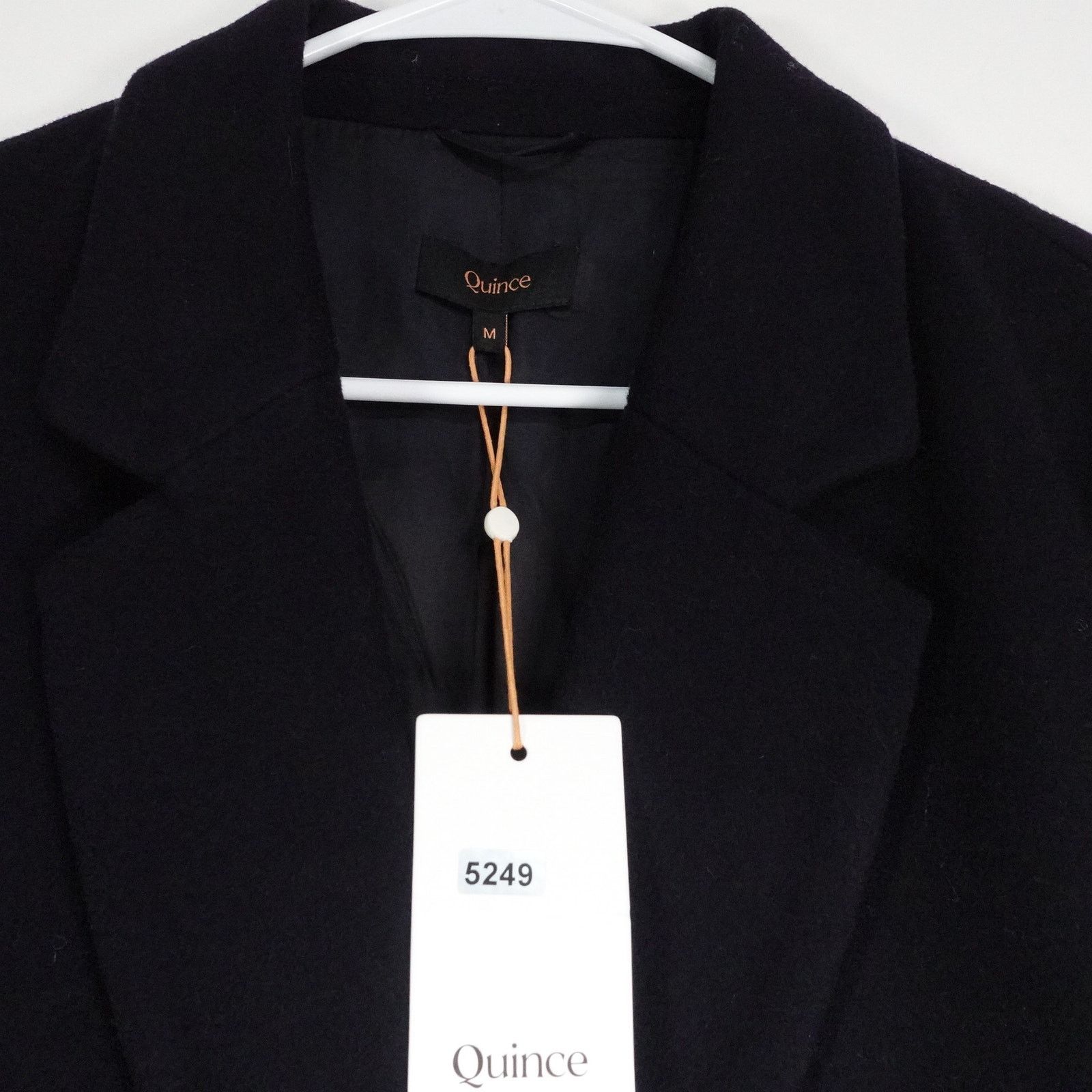 Quince Quince Blue Italian Classic Single Breasted Wool Coat Medium Size M / US 6-8 / IT 42-44 - 4 Thumbnail