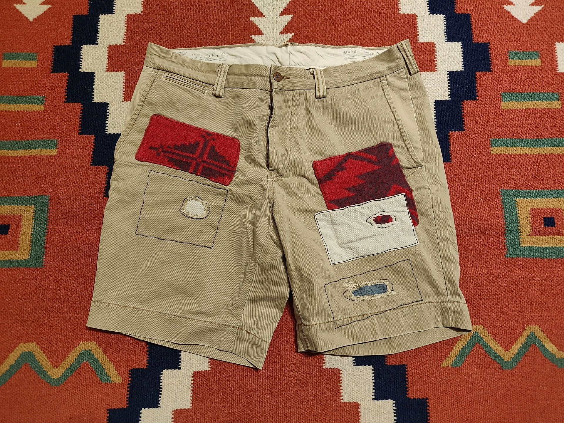 RRL Ralph Lauren Ralph Lauren Khaki Vintage Southwest Shorts Size US 33 - 1 Thumbnail