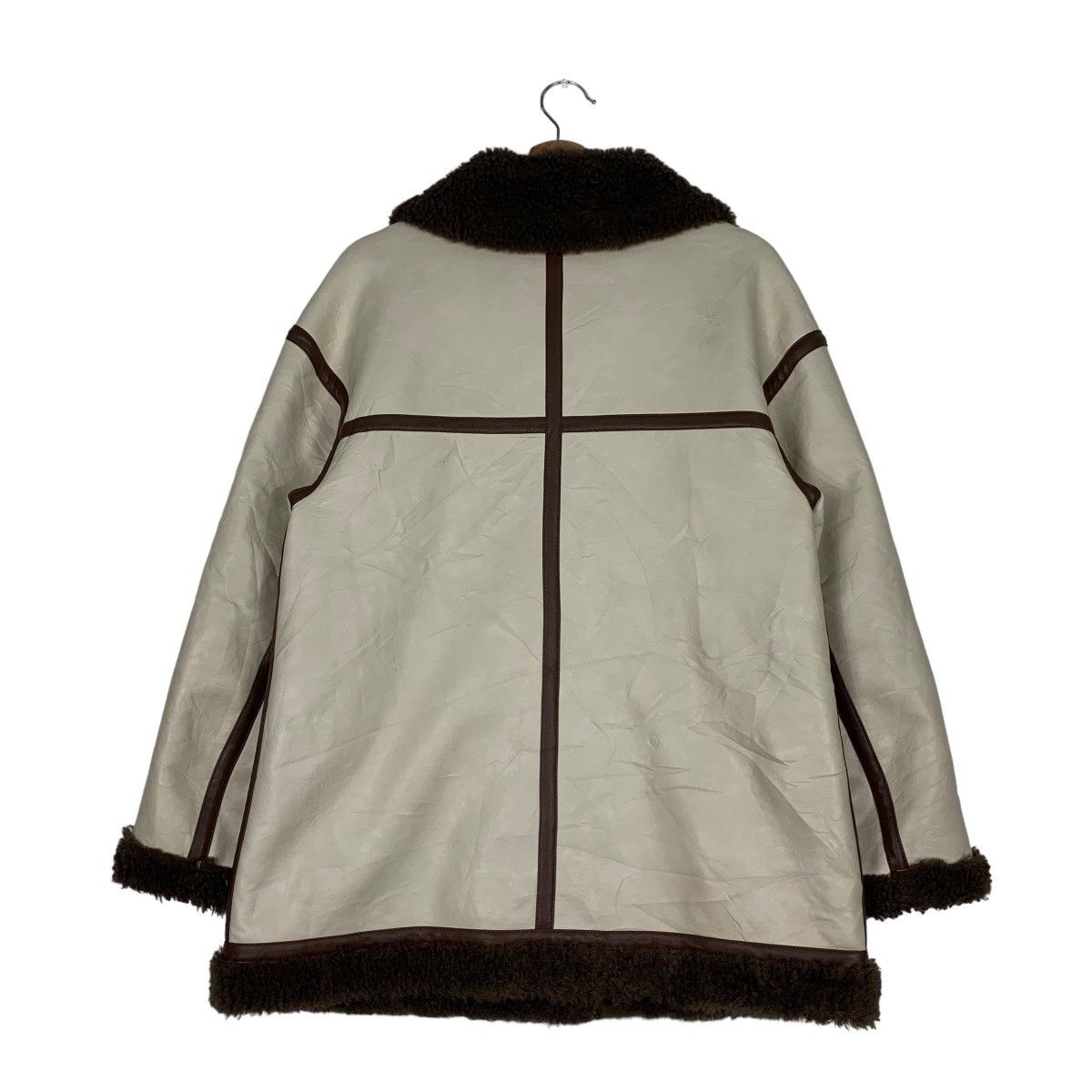 Japanese Brand MURUA Asymmetrical Sherpa Jacket #0506-C23 Size US S / EU 44-46 / 1 - 7 Thumbnail