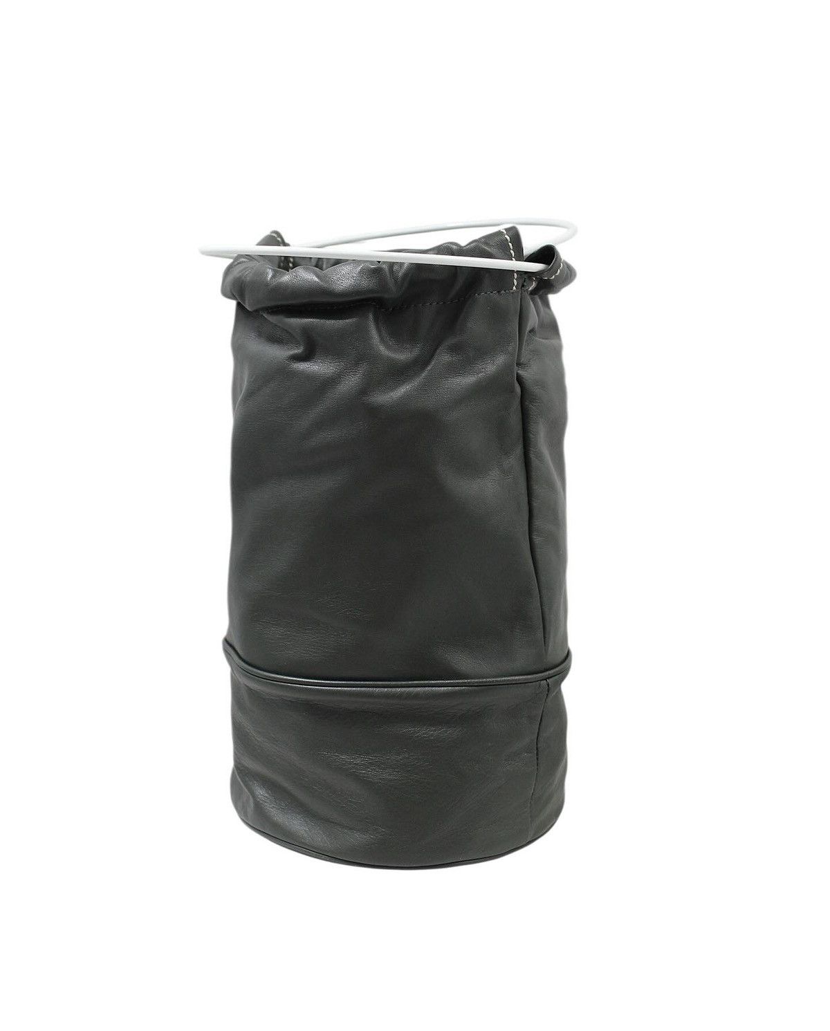 Yohji Yamamoto 2000S Y'SACCS CYLINDRICAL LEATHER BUCKET BAG Size ONE SIZE - 3 Thumbnail