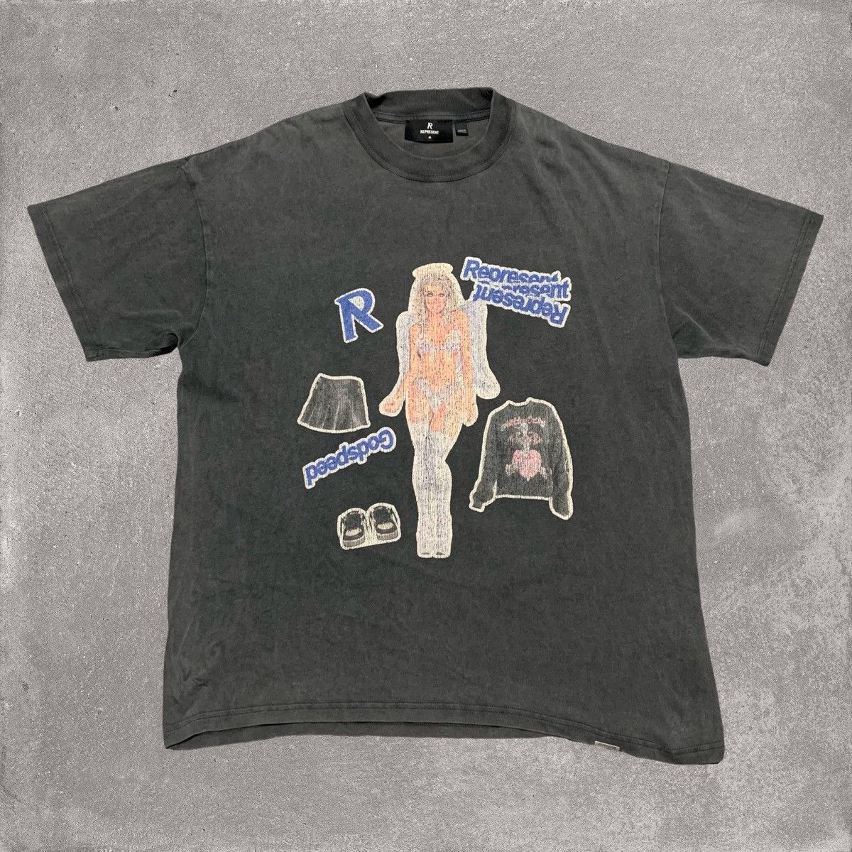 Represent Clo. Represent Medium Your Innocence Vintage Grey Tee Size US M / EU 48-50 / 2 - 1 Thumbnail