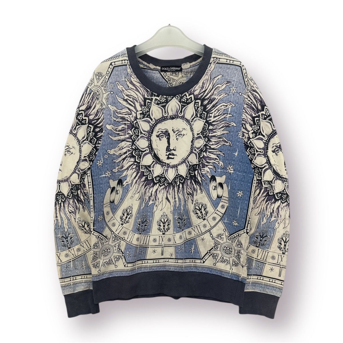 Dolce & Gabbana 🔥 D&G Majolica Sun Sweat Survival Distressed Celestial AOP Size L / US 10 / IT 46 - 1 Thumbnail