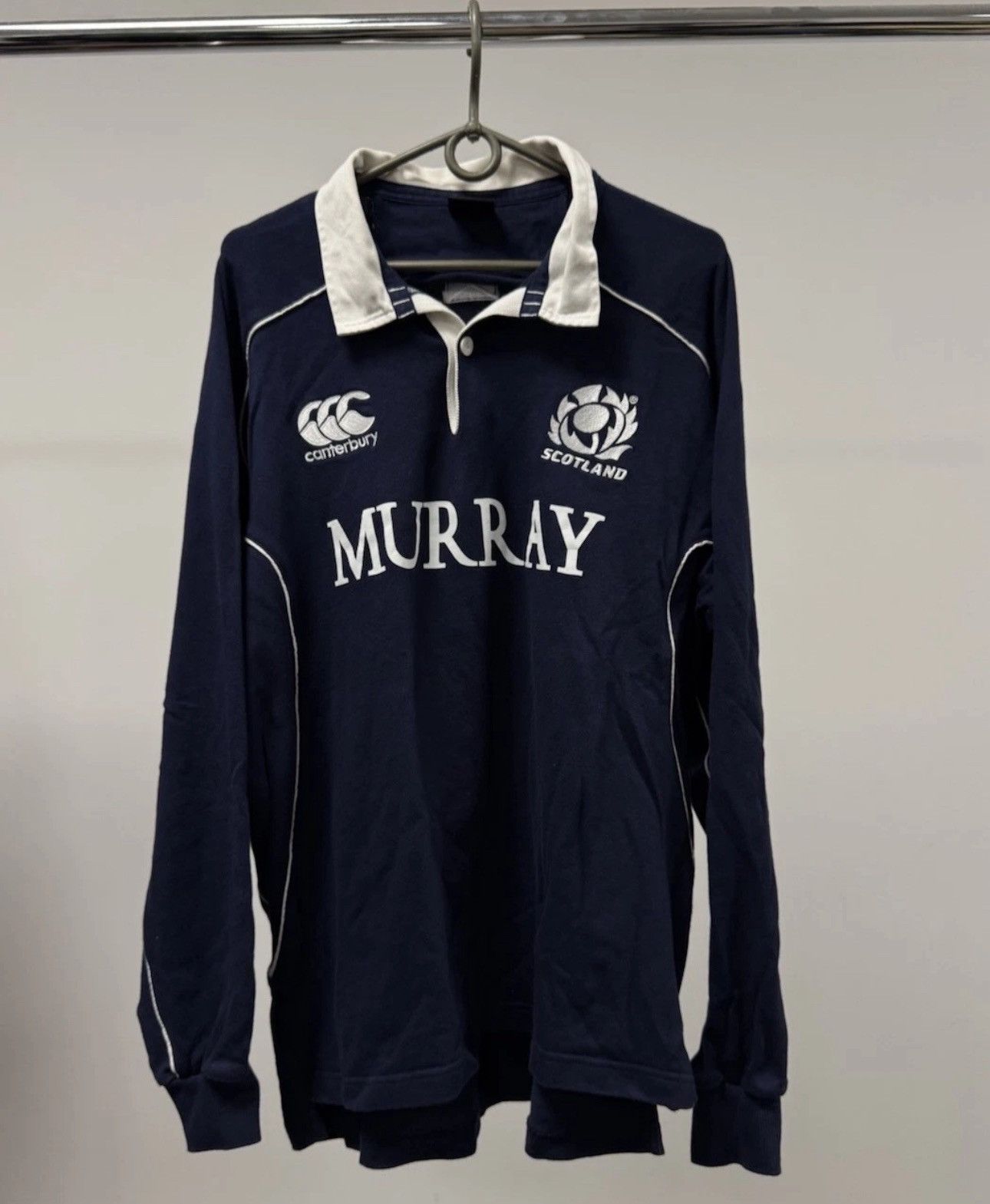 Canterbury of New Zealand × Vintage Scotland Rugby Shirt 2009/2010 Blue Canterbury Murray Retro Size US XL / EU 56 / 4 - 1 Thumbnail