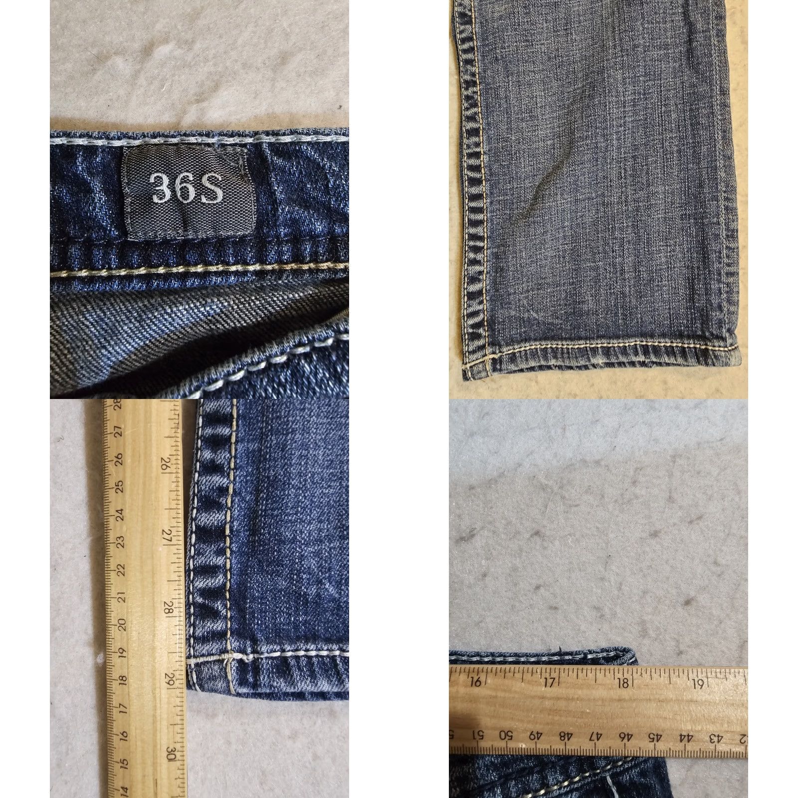 Vintage BKE Nolan Jeans Men's Size 36S 36x28 Straight Leg Medium Blue Wash Stretch Denim Regular Waist 36 Size US 36 / EU 52 - 8 Thumbnail