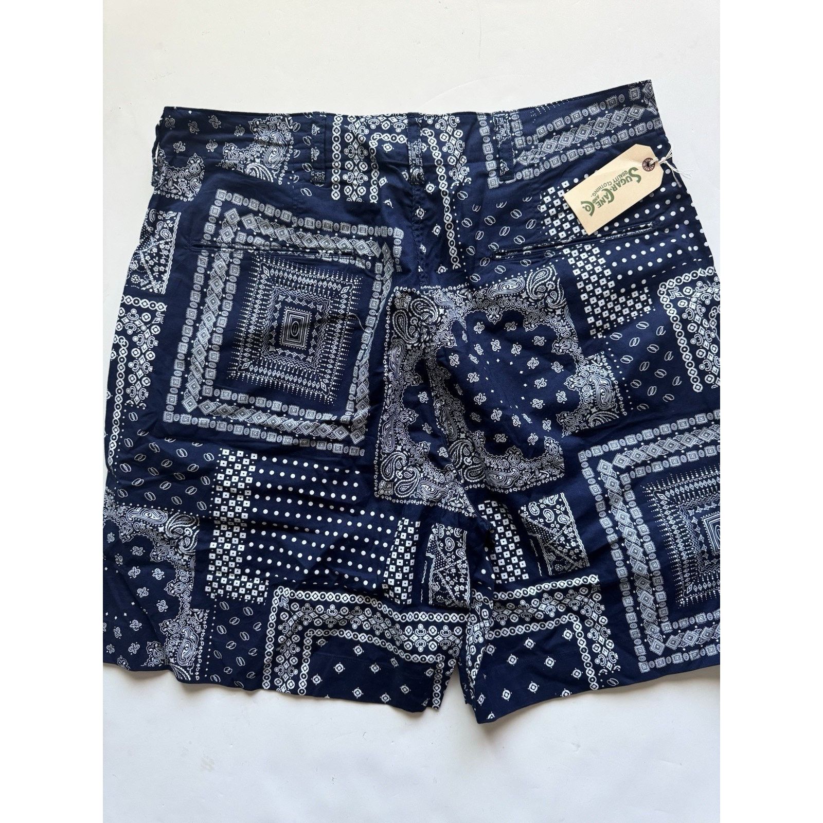 Sugar Cane SUGAR CANE & CO Patchwork Bandana Shorts Japanese Workwear Size US 32 / EU 48 - 2 Thumbnail