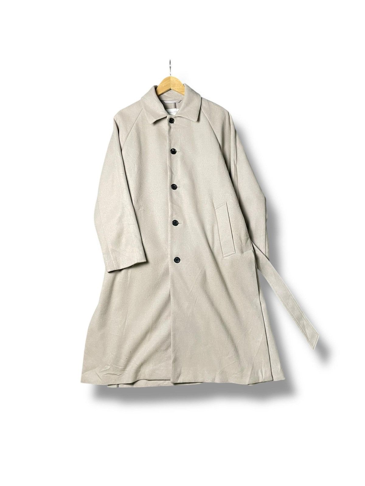 Global Work × Japanese Brand × Vintage Vintage Global Work Woollytec Long Coat (2) Size US M / EU 48-50 / 2 - 1 Thumbnail