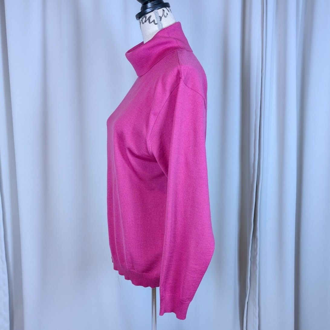 Other Marz Wool Turtleneck Sweater Purple Size 14 Size XL / US 12-14 / IT 48-50 - 3 Thumbnail