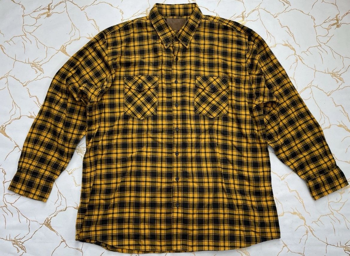 Other New Schaefer Yellow Black Pioneer Flannel Button Up 2XL Size US XXL / EU 58 / 5 - 1 Thumbnail