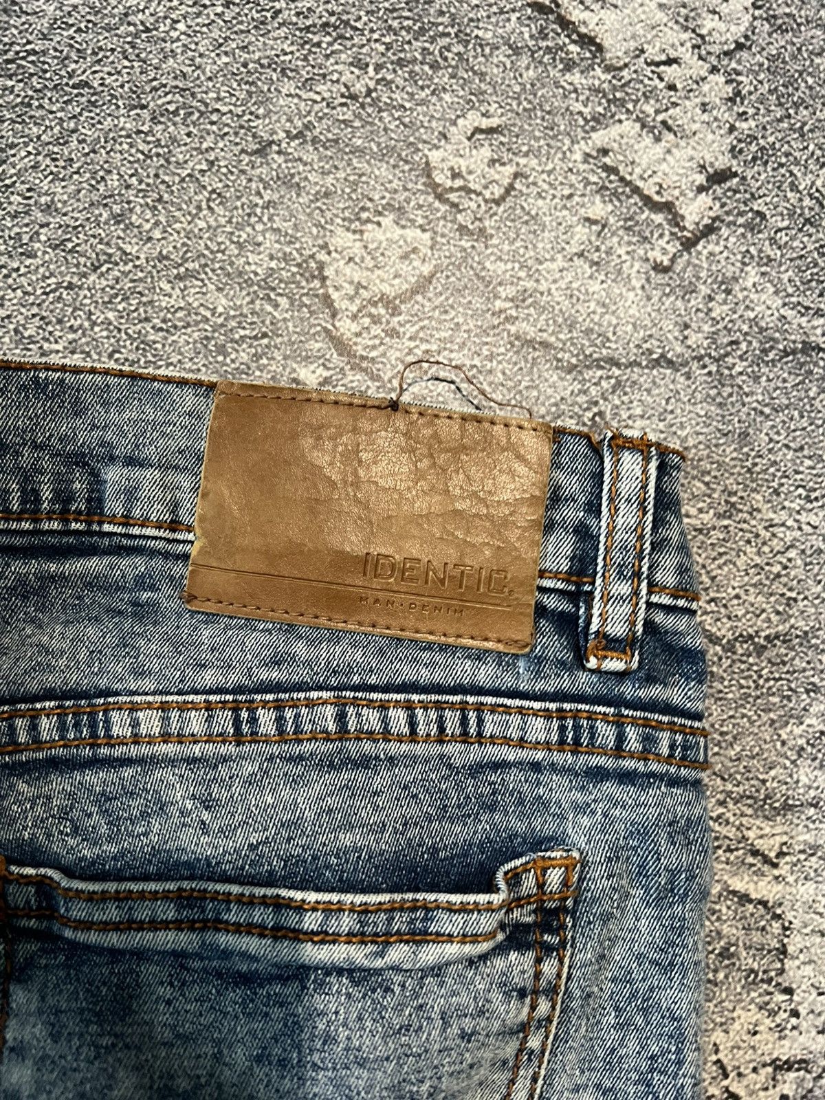 Japanese Brand Destroyed Japanese Washed Blue Vintage Skinny Size US 31 - 7 Thumbnail