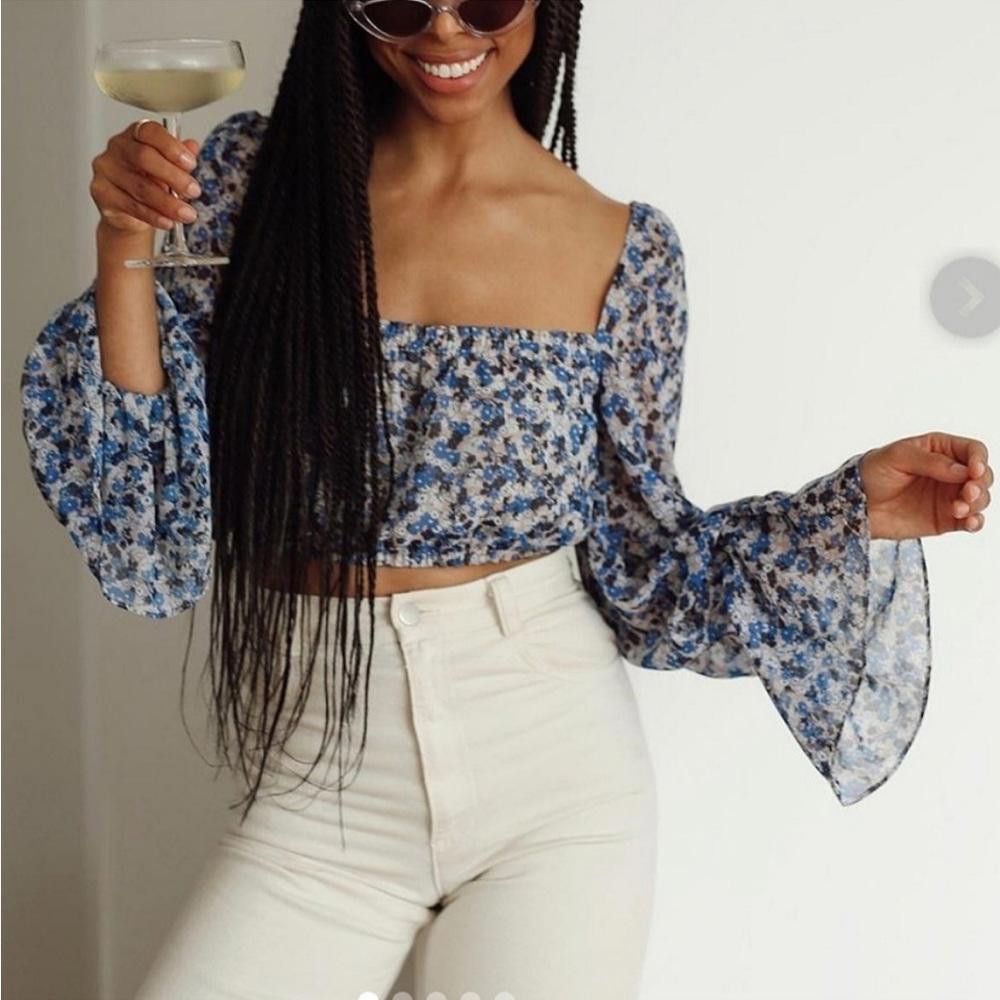 Designer Fame and Partners l Willet Floral Top Size 8 Size M / US 6-8 / IT 42-44 - 1 Thumbnail
