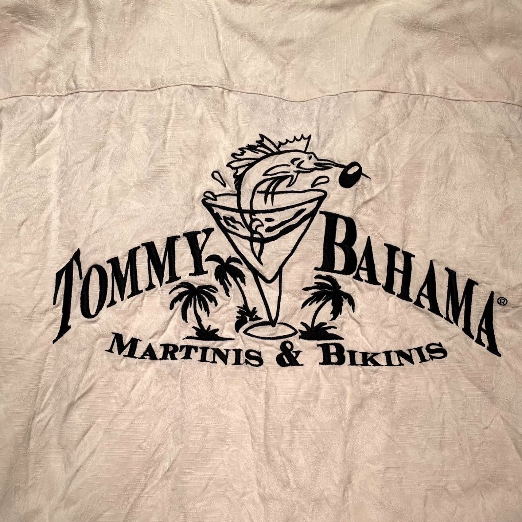 Tommy Bahama VINTAGE Tommy Bahama Shirt Mens XL White Silk Martinis & Bikinis Short Sleeve Button Up Size US XL / EU 56 / 4 - 2 Thumbnail