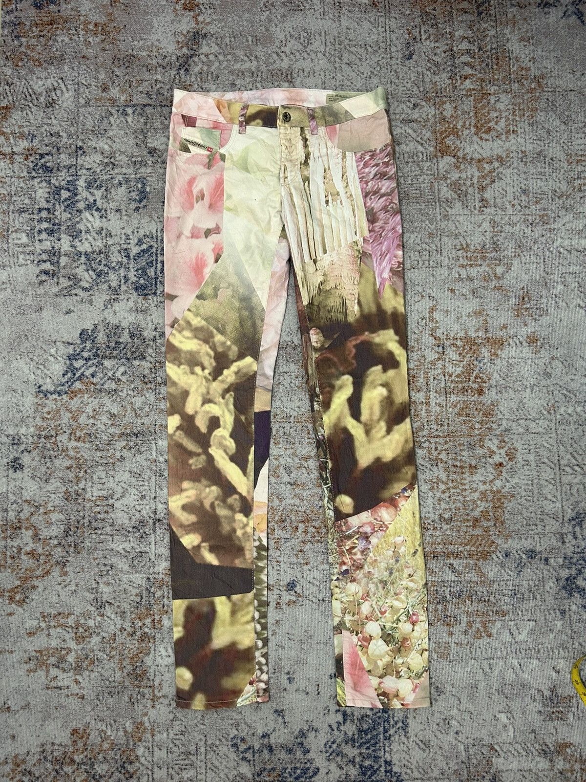 Diesel Diesel Livier-SP Super Slim Low Pants All Over Print Size US 30 / EU 46 - 1 Thumbnail