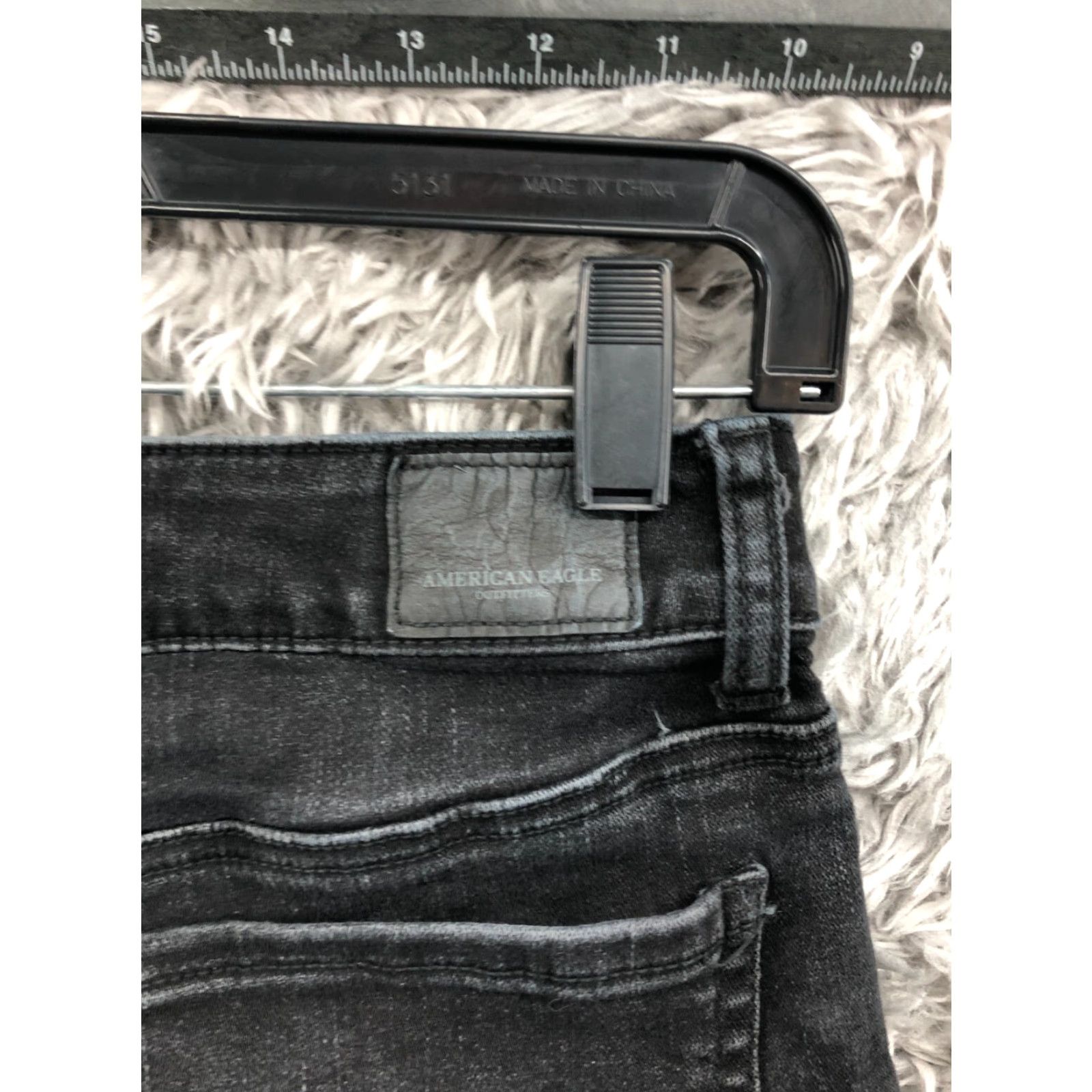 American Eagle Outfitters VINTAGE American Eagle Outfitters Hi-Rise Shortie Shorts Womens Size 0 Dark Wash Black Size 25" / US 0 / IT 36 - 5 Thumbnail