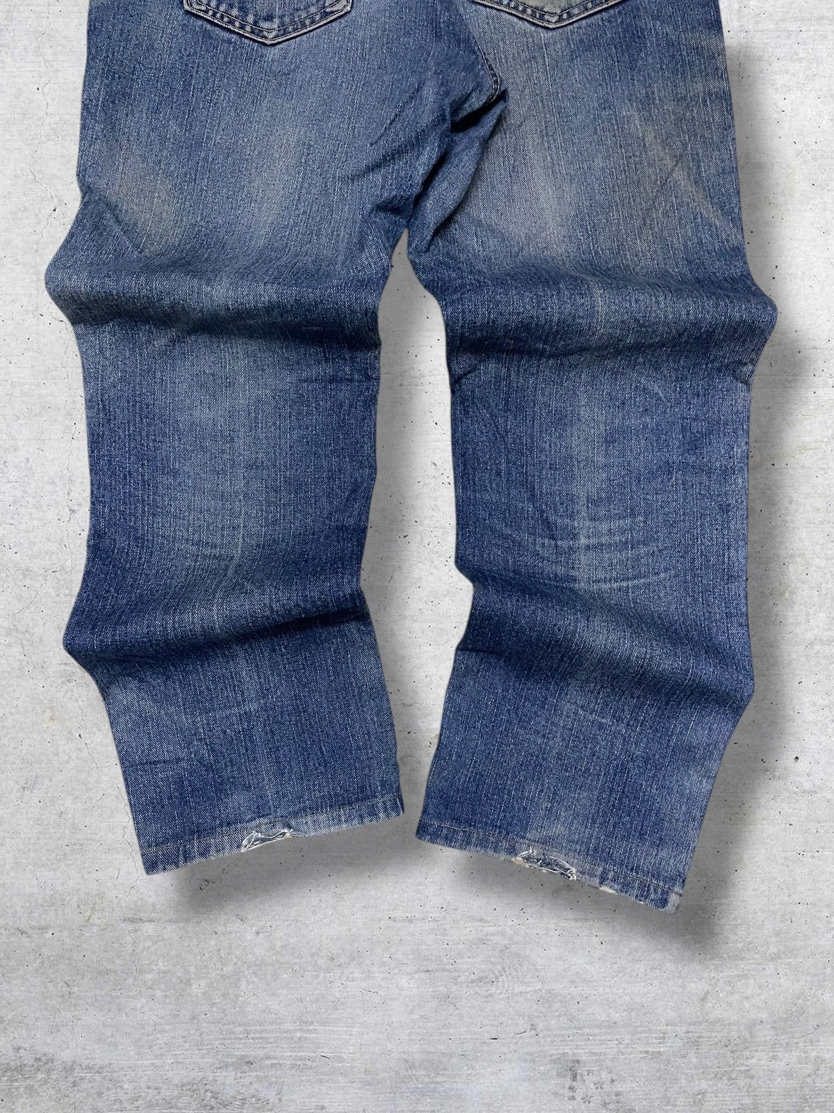 Edwin VINTAGE EDWIN DESIGNER 90S JAPAN MUDWASH DISTRESSED OG DENIM Size US 33 - 10 Thumbnail