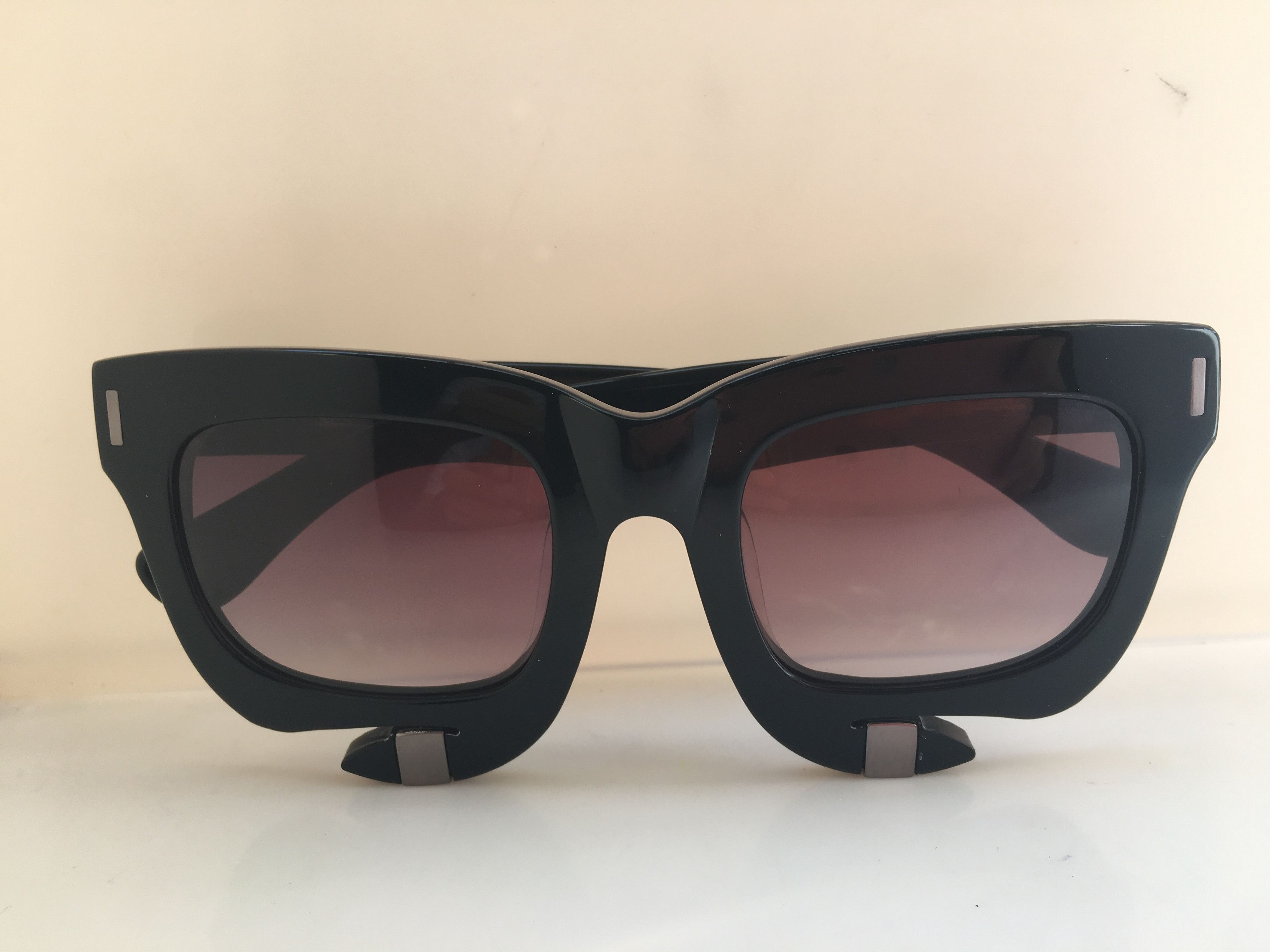 Other Rain Handmade Black Acetate Diva Girls Sunglasses Frame Size ONE SIZE - 6 Thumbnail