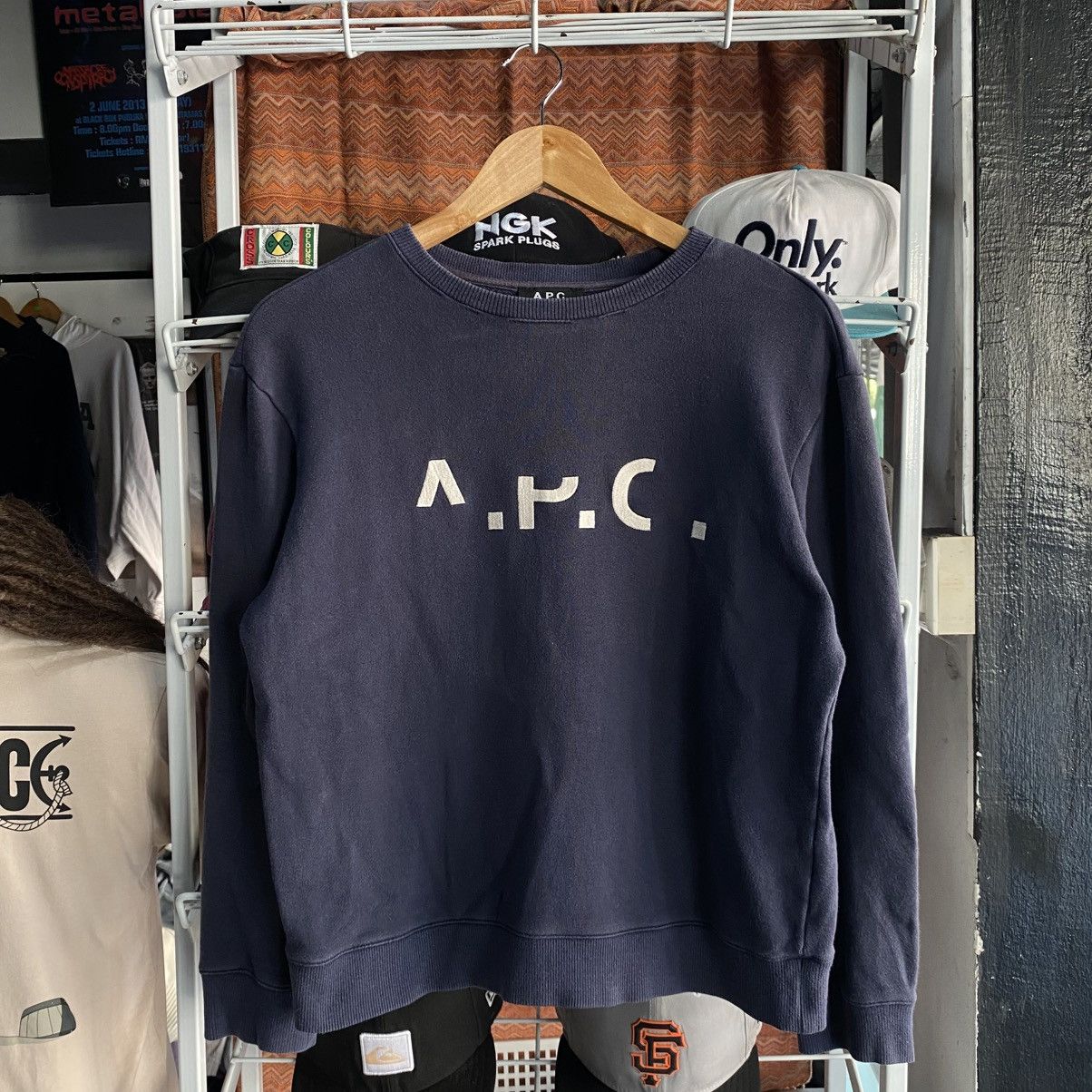 A.P.C. A.P.C Men’s Rue Madame Paris Crewneck Sweatshirt M Boxy Size US M / EU 48-50 / 2 - 1 Thumbnail